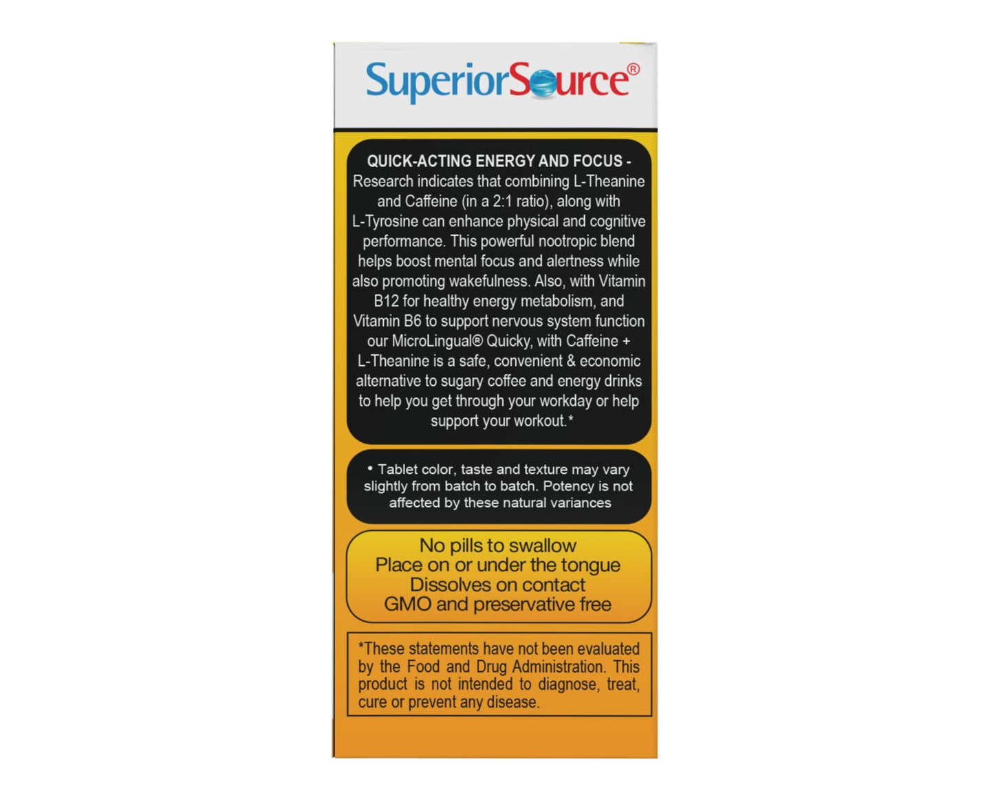 Superior Source Quicky Fast Energy Tablet, 60 Tablets