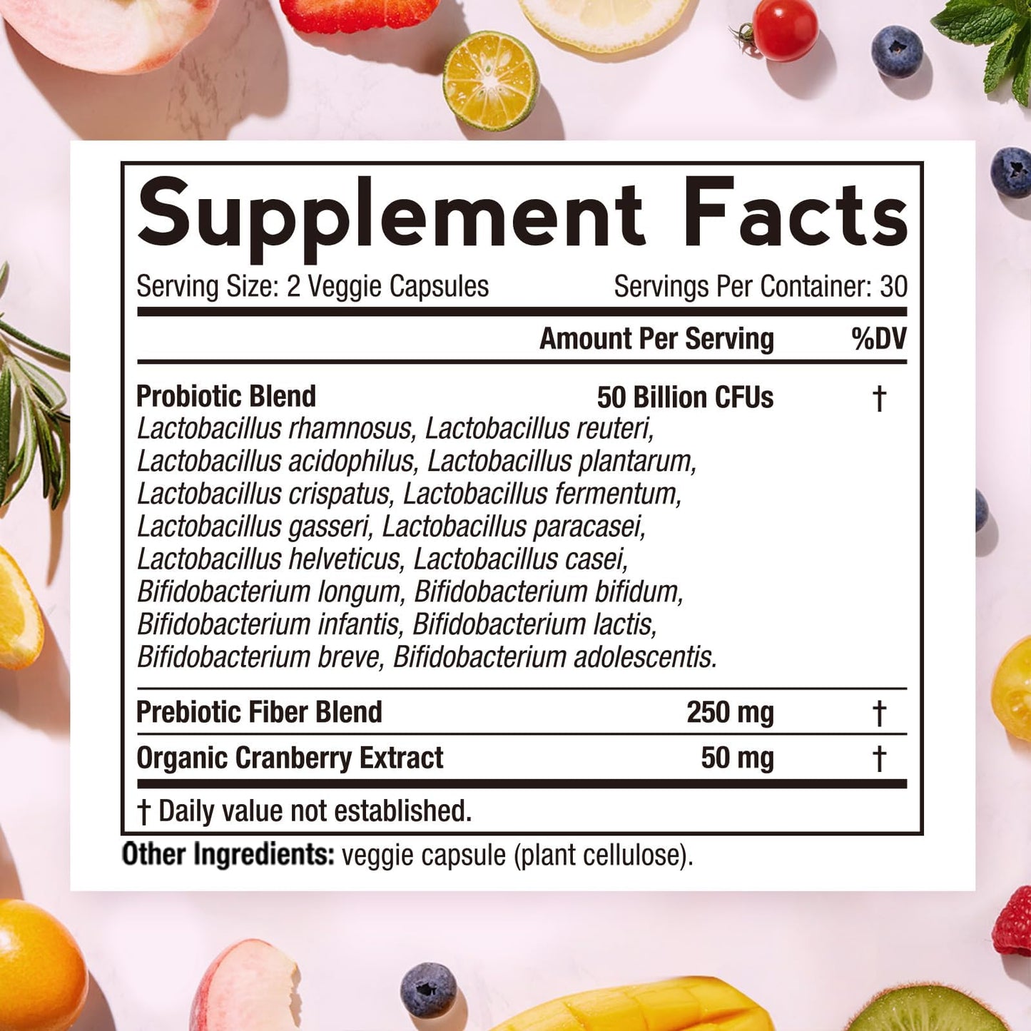 Doctor's Recipes Women's Probiotic Capsule, 60 Count