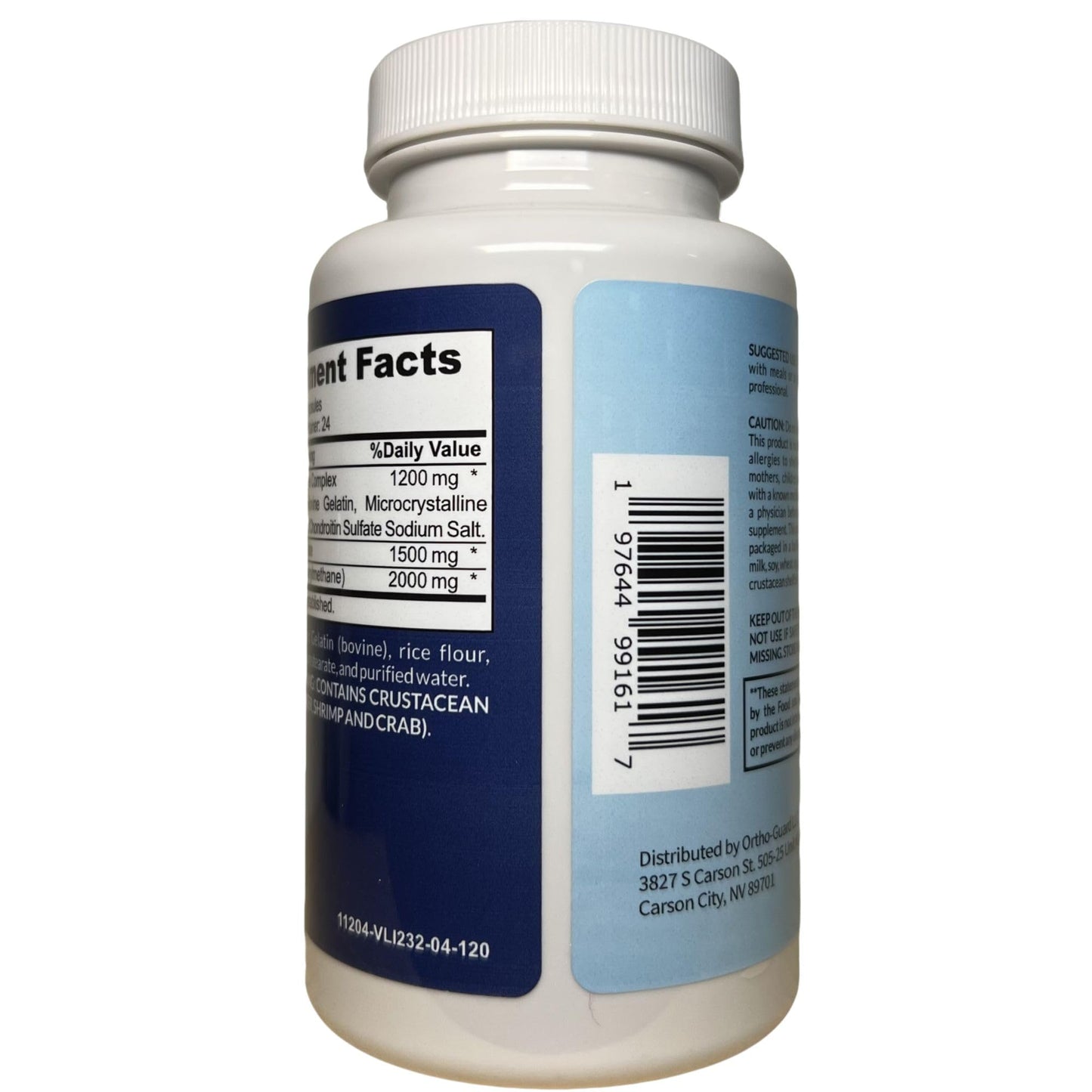 ORTHO-VITAMIN Joint Matrix, Glucosamine Chondroitin MSM Complex, 120 Capsules