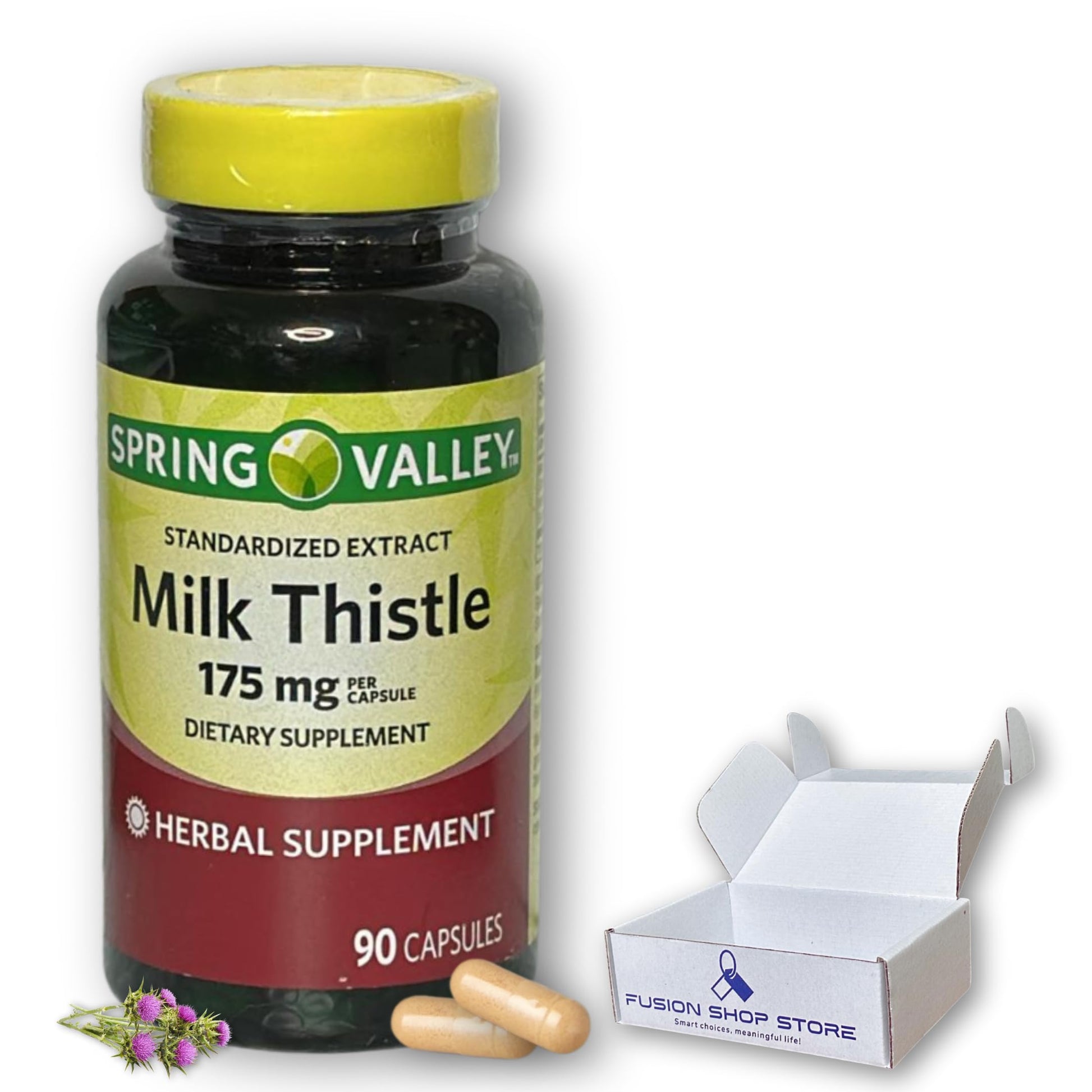 Fusion Shop Store Milk Thistle Extract 175 mg Capsule 90