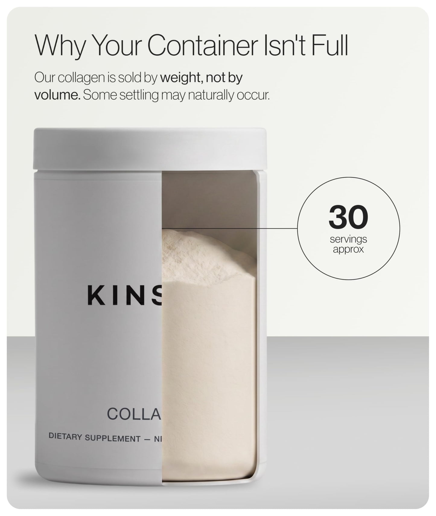 Kinsyn Collagen Peptides Powder 10.58 Ounce