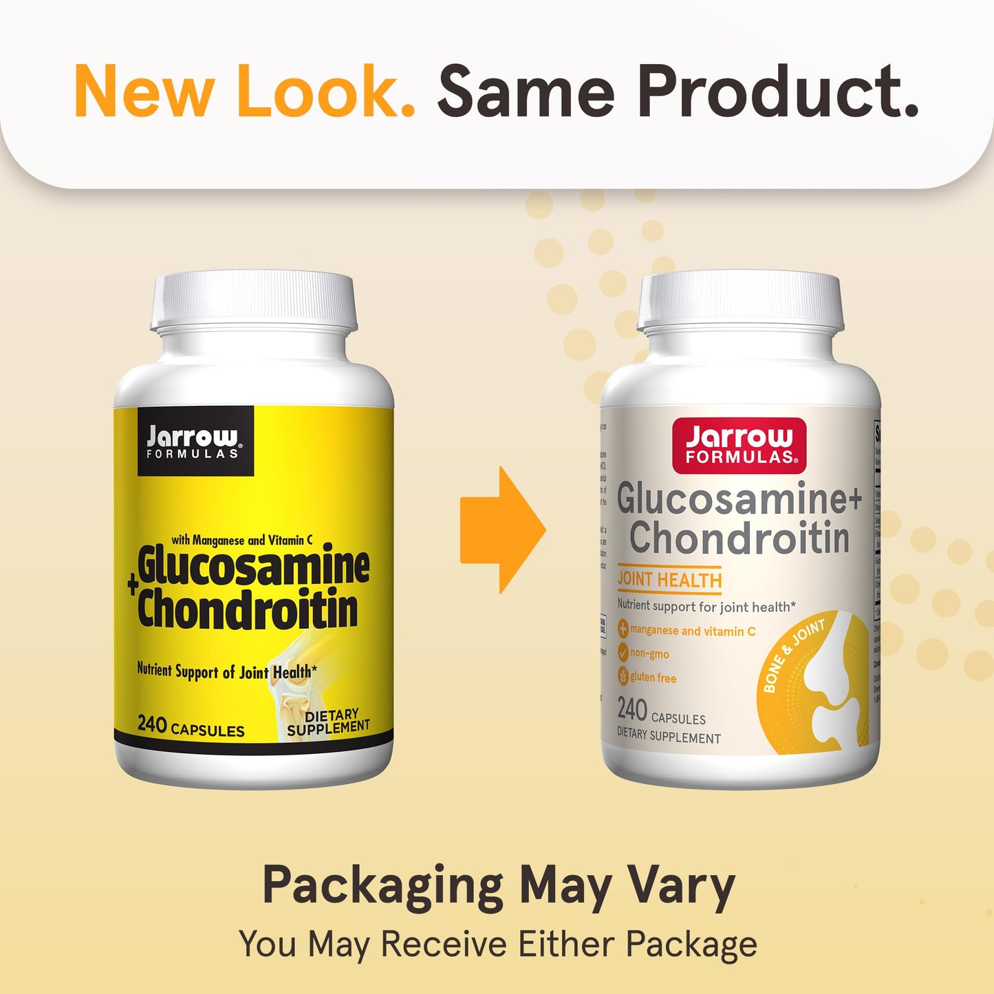 Jarrow Formulas Glucosamine + Chondroitin Capsules 240