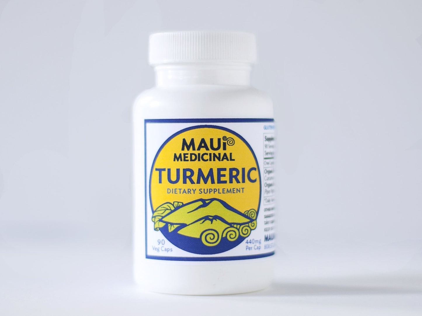 Maui Medicinal Herbs Organic Turmeric & Black Pepper 90 Veggie Capsules