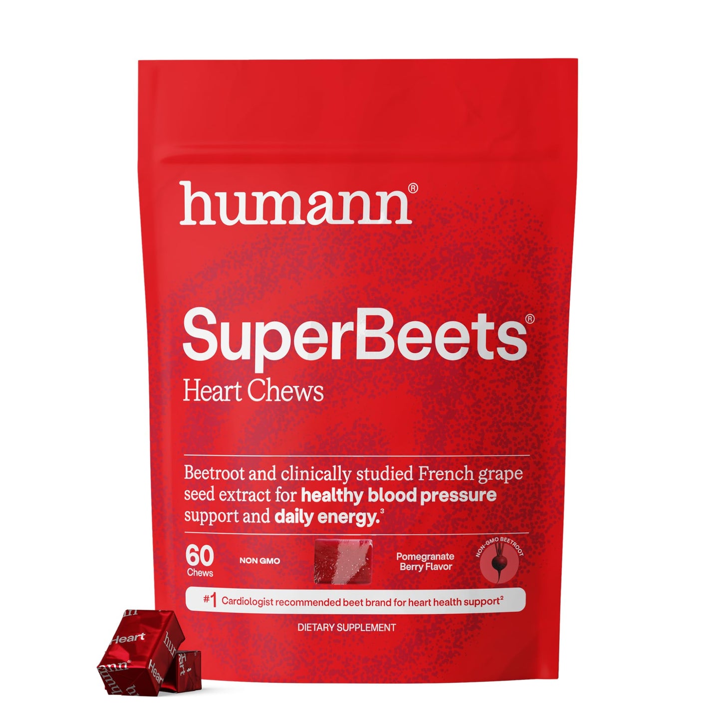 humanN SuperBeets Heart & D3 Chews Chewable 1