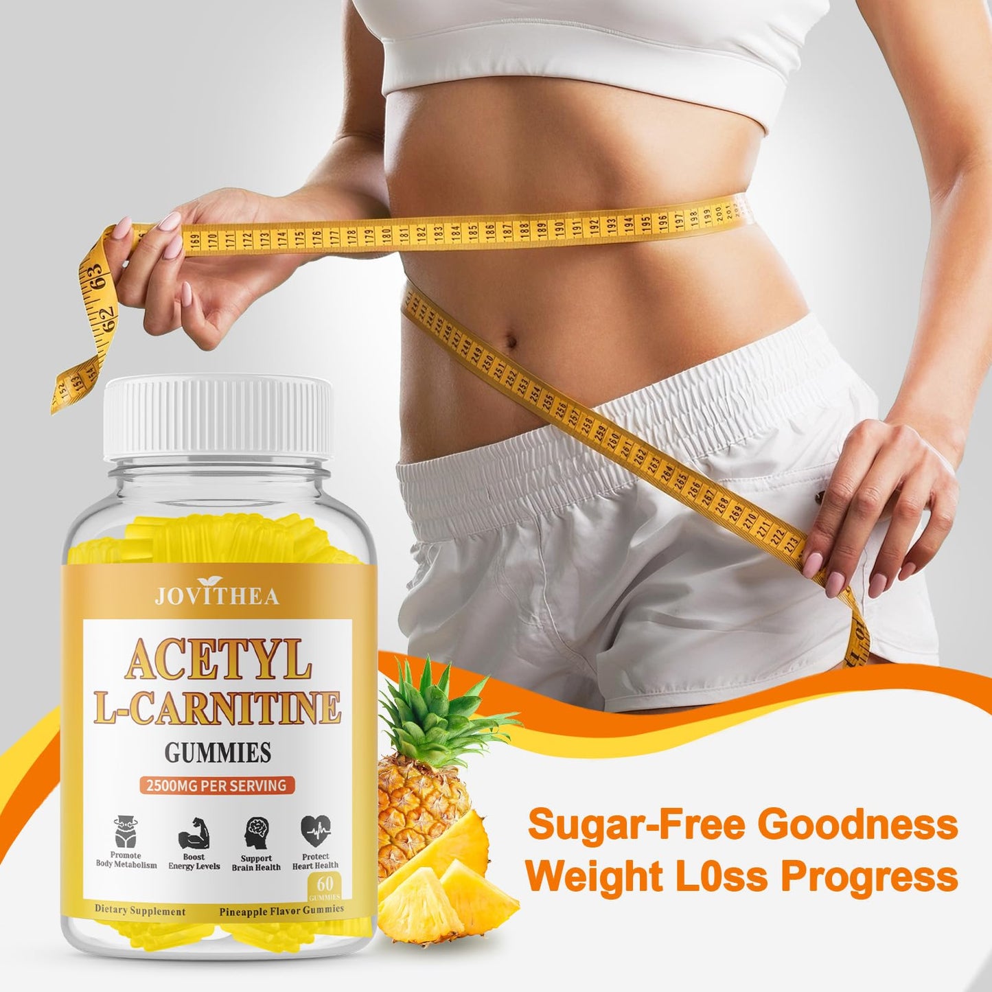 JOVITHEA Acetyl L-Carnitine Gummies 120 Count
