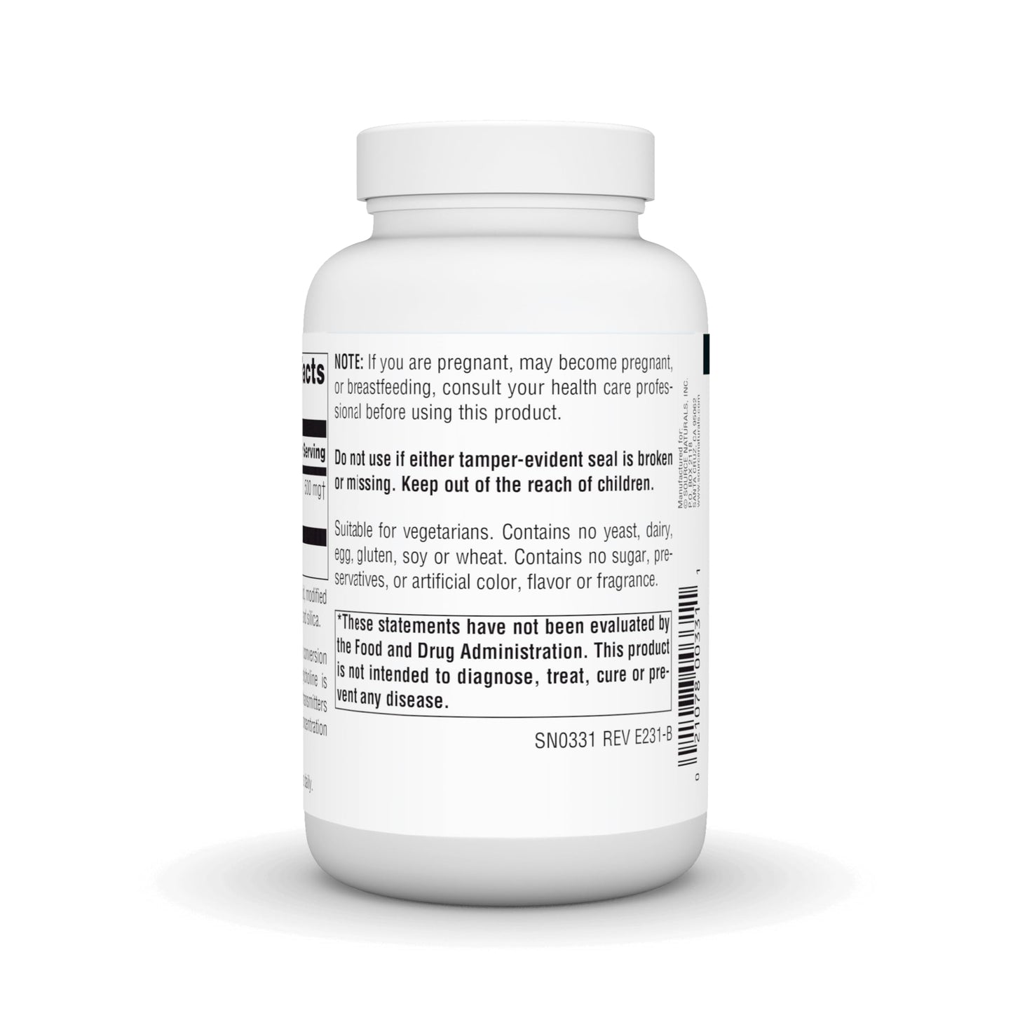 Source Naturals Acetyl L-Carnitine 500 mg Tablet, 120 Tablets