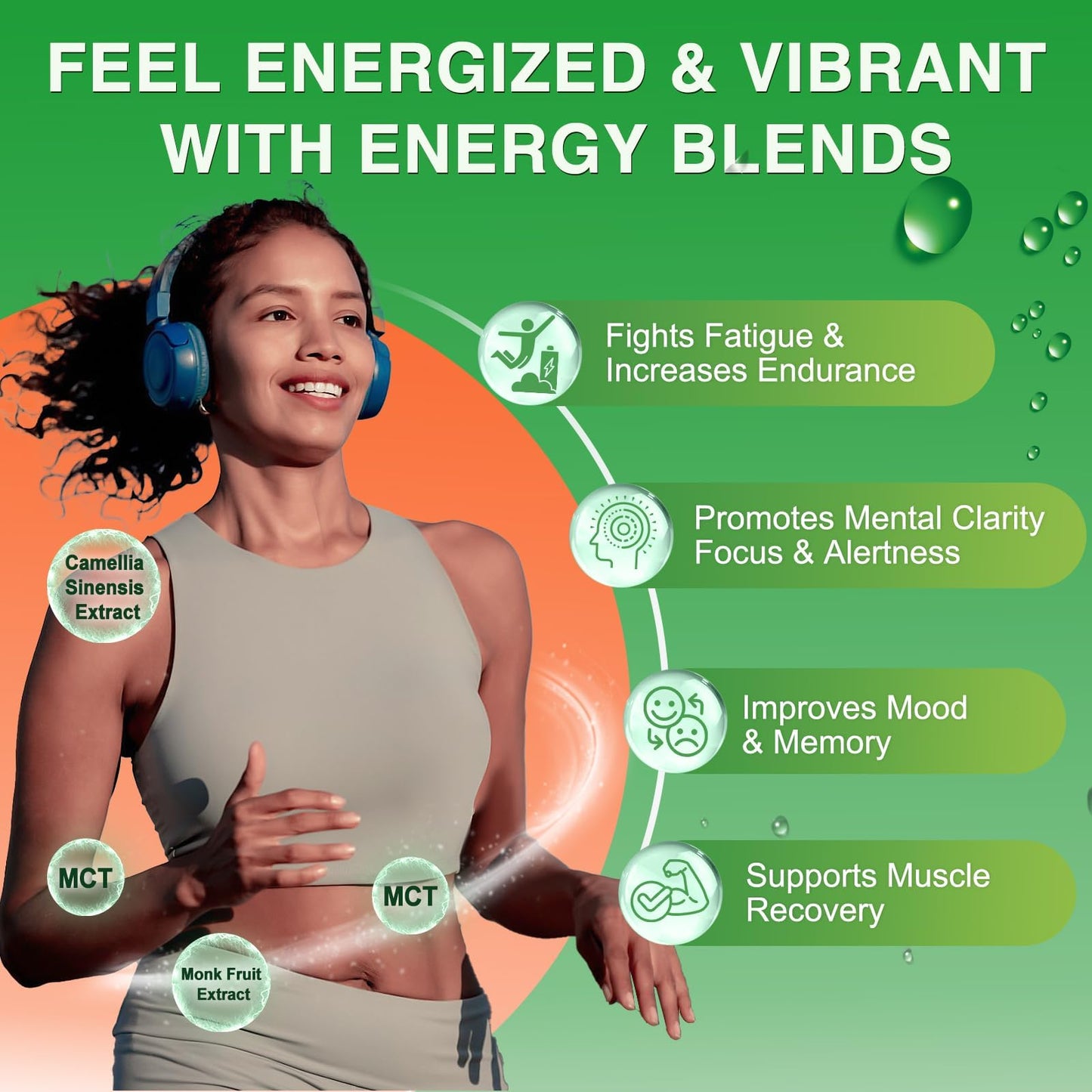NATURE TARGET Collagen Powder for Women, Multi Collagen Peptides with Multivitamin & Digestive Enzyme Energy Blend, Supports Skin Hair, Nail & Joint, Powder, 12.35 Ounce