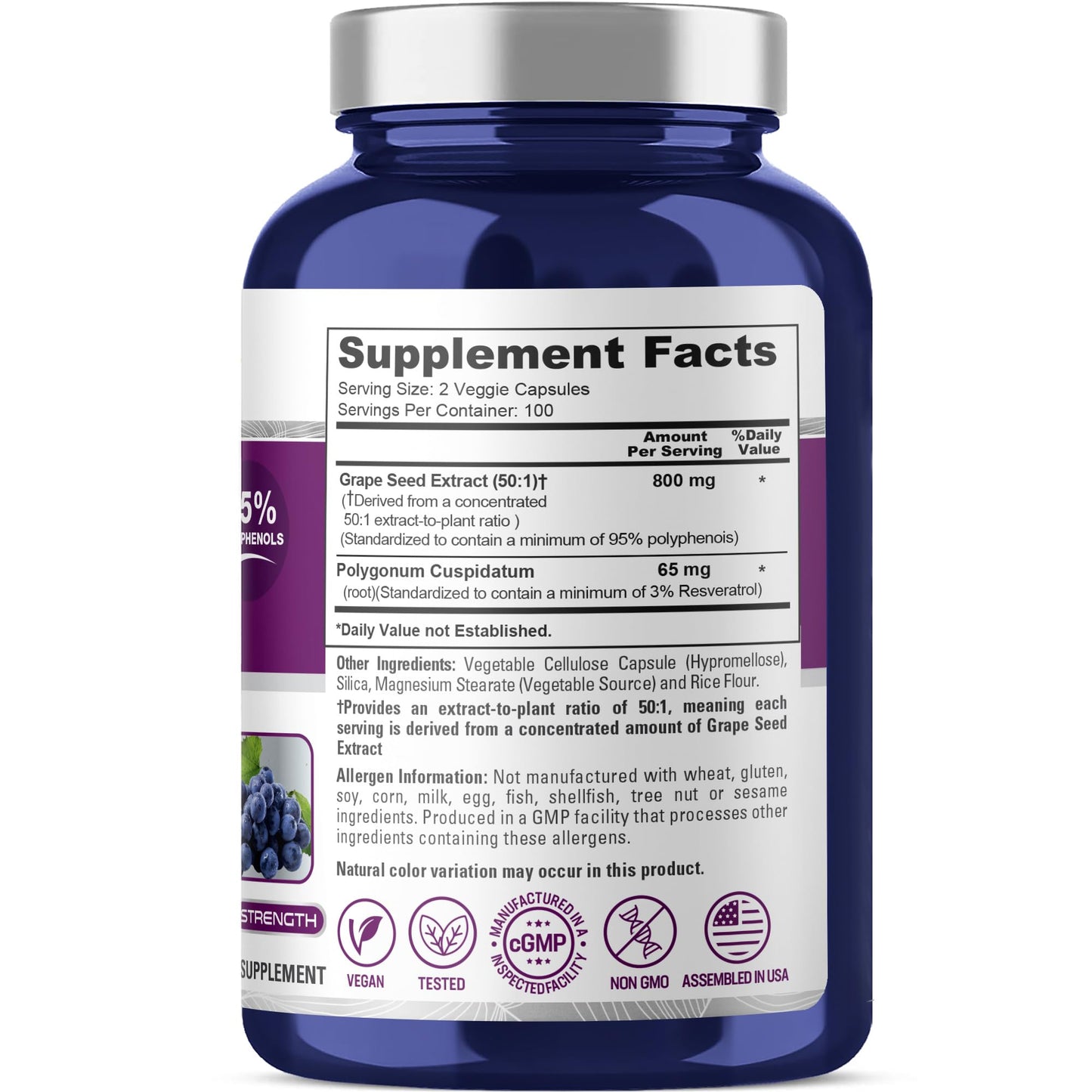 NusaPure Grape Seed Capsules 200
