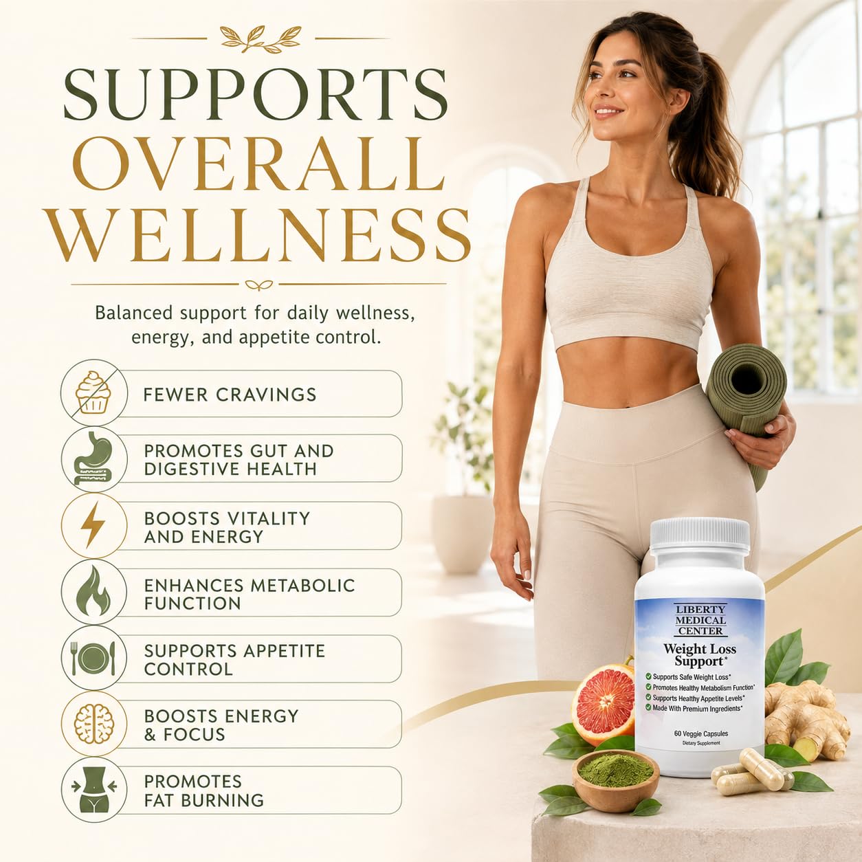Liberty Medical Center Healthy Weight Loss Supplement Capsule 60 Count