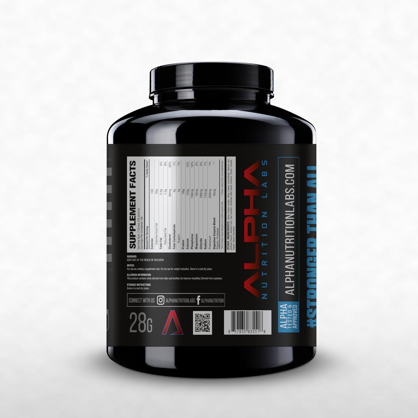 Alpha Nutrition Labs Whey Isolate Protein Powder 8007