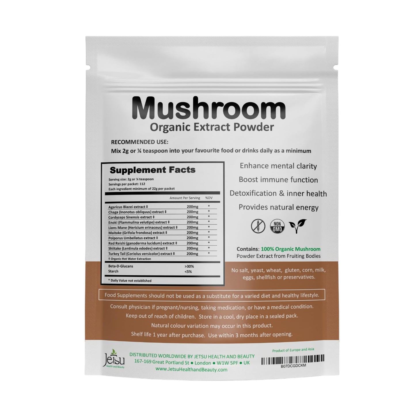 Jetsu Mushroom Extract Powder 8 oz