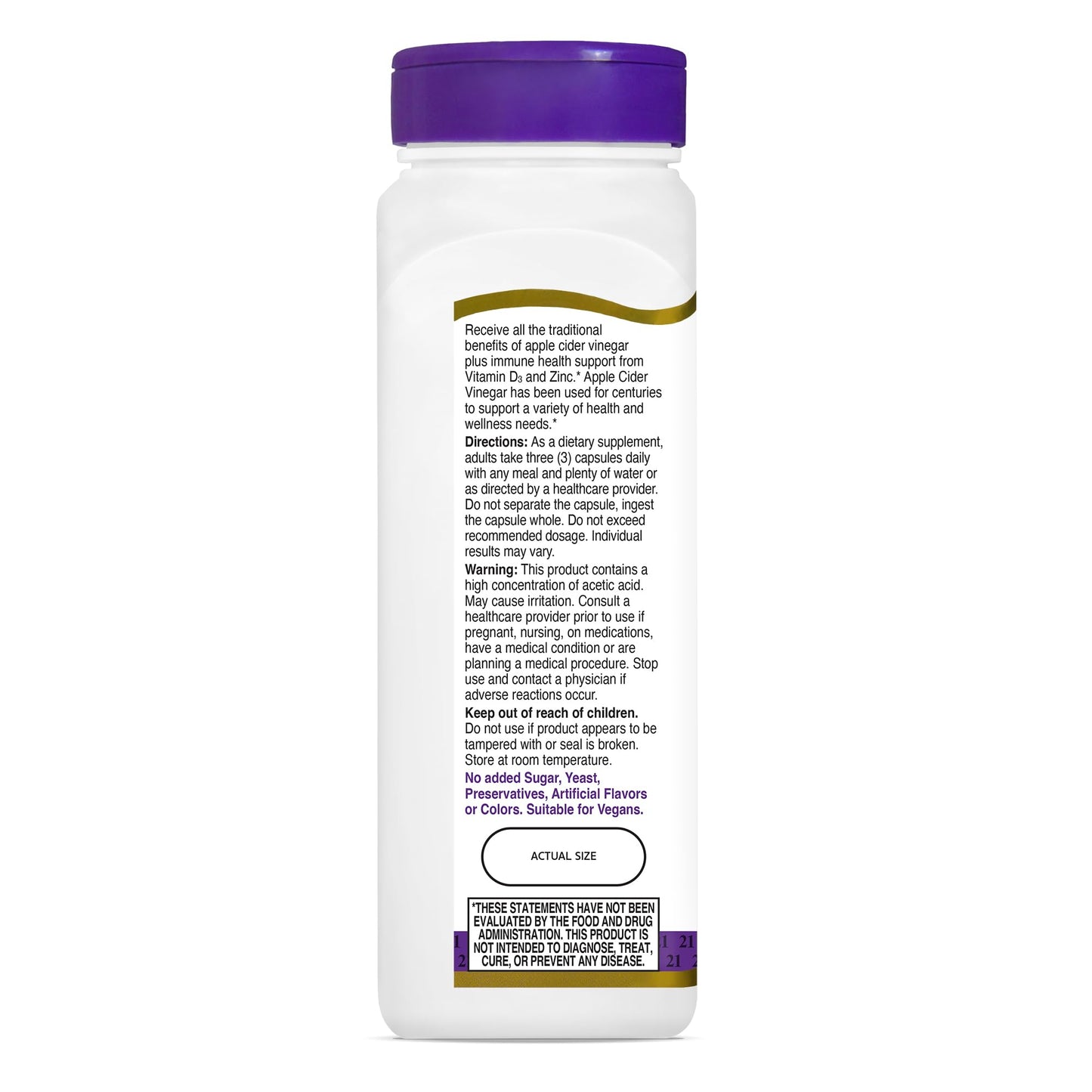 21st Century Apple Cider Vinegar Capsules 90