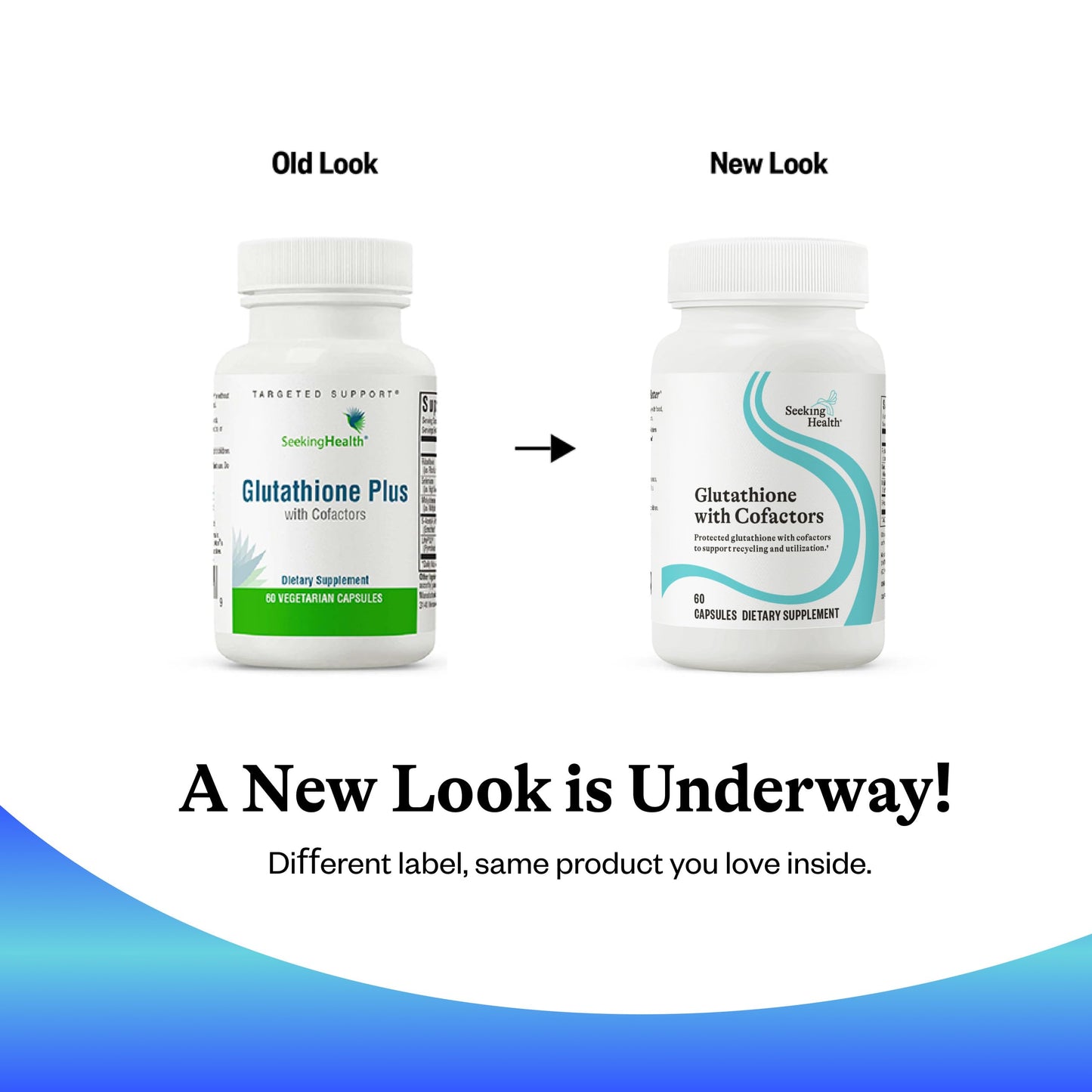 Seeking Health Glutathione Plus, 100 mg S-Acetyl-L Glutathione with Cofactors, Immune and Detoxification Support, Liver Health, Antioxidant and Free Radical Support, Vegetarian, 60 Capsules