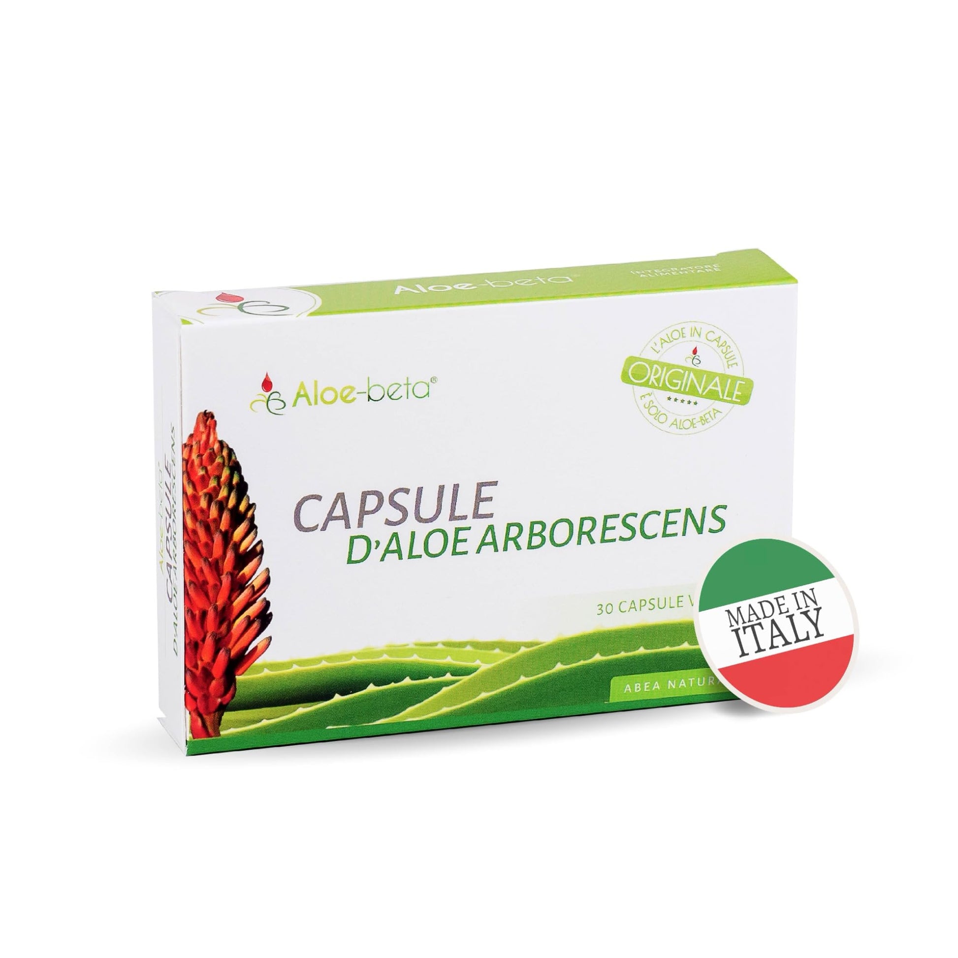 Aloe-beta Aloe Arborescens Natural Power Capsules, 0.53 oz (Pack of 1)