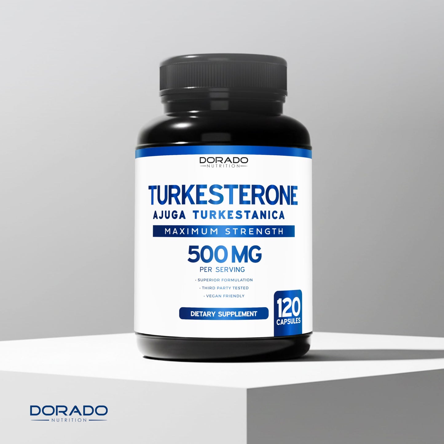 DORADO NUTRITION Turkesterone Supplement 500mg Capsule, 120 Count