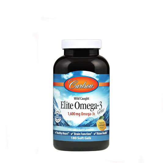 Carlson Elite Omega-3 Gems Norwegian Softgels, 180 Count