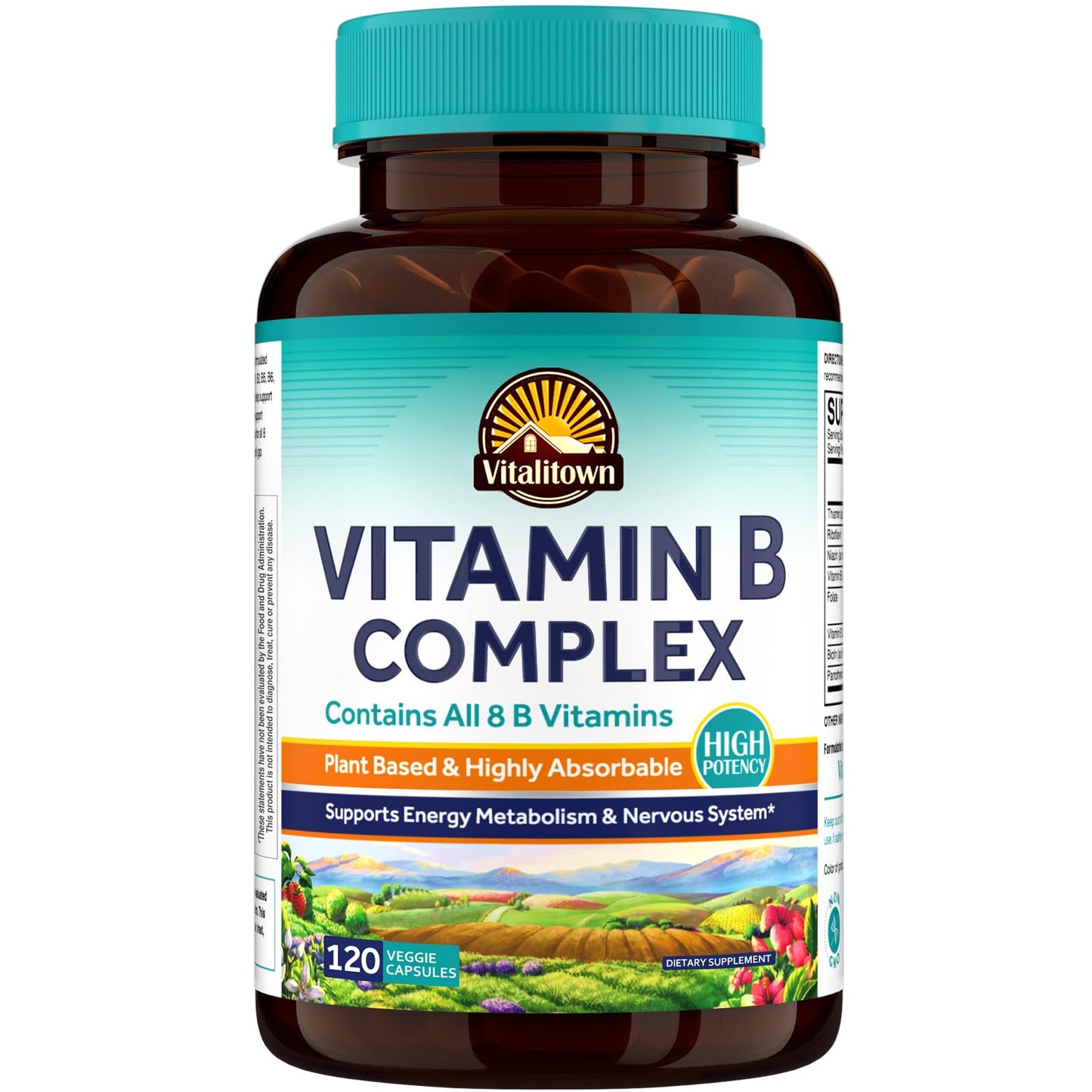 Vitalitown Vitamin B Complex Capsule, 120 Count