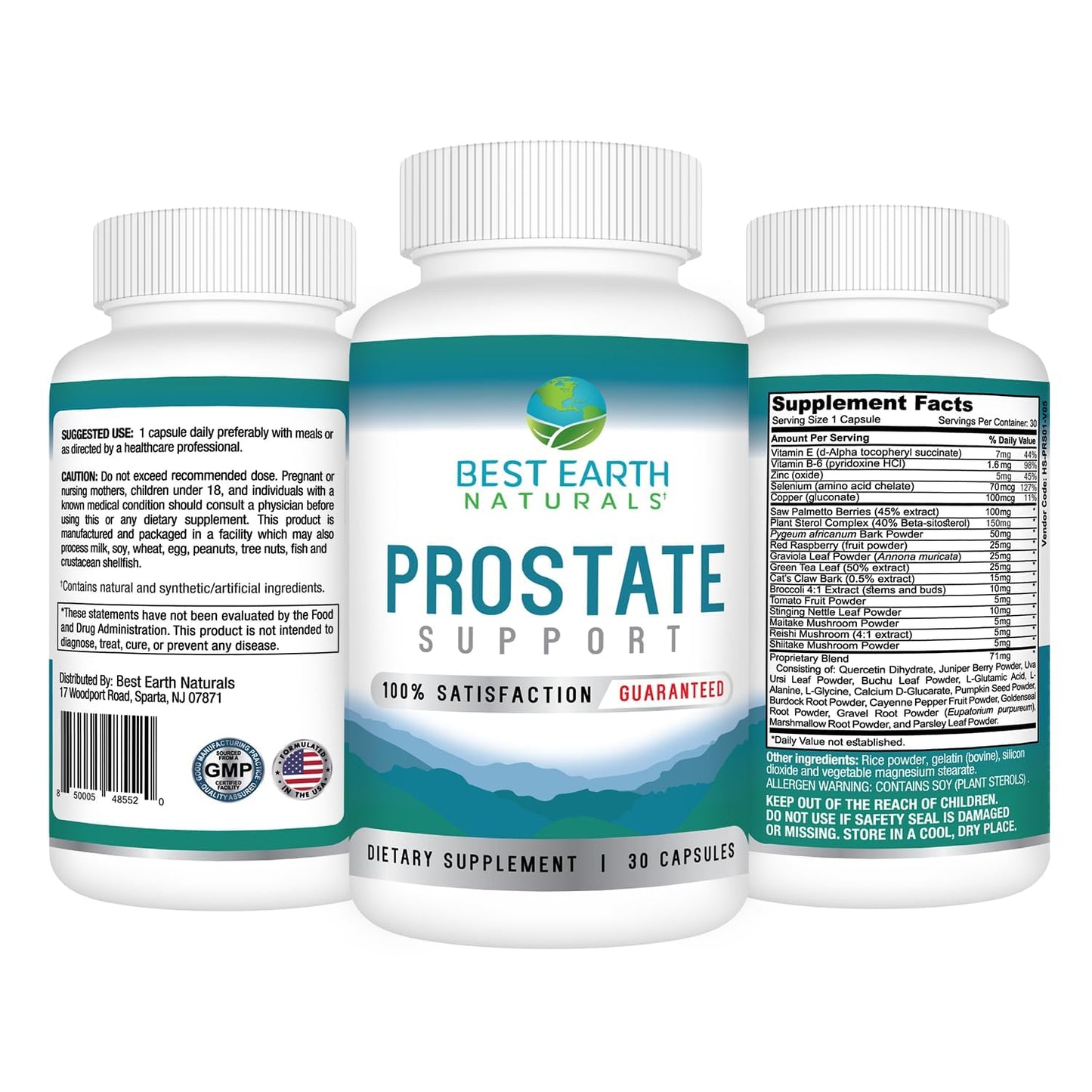 Best Earth Naturals Prostate Support Capsule 30 Count