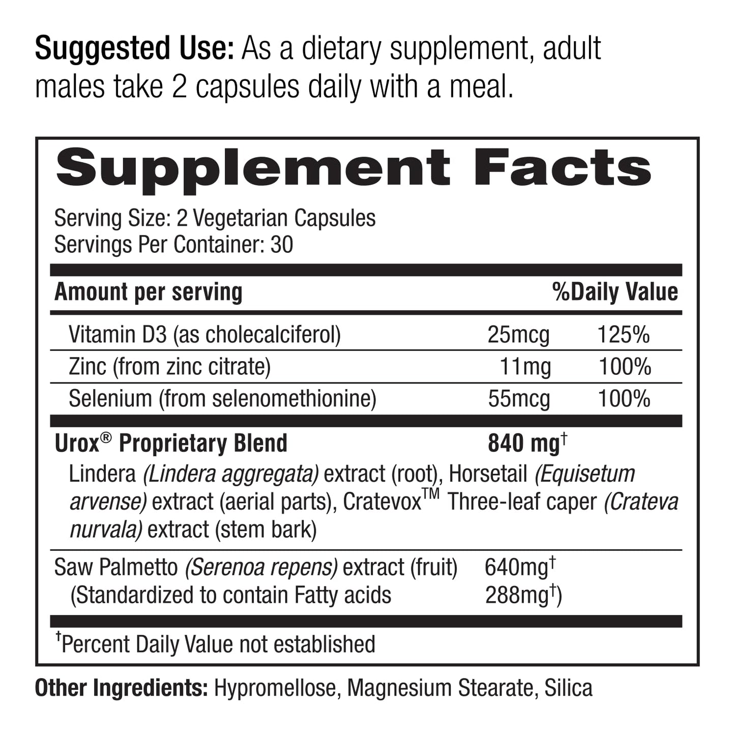 PROROX Healthy Prostate Bladder Control Prostate Supplements for Men Saw Palmetto Capsules 180 Count