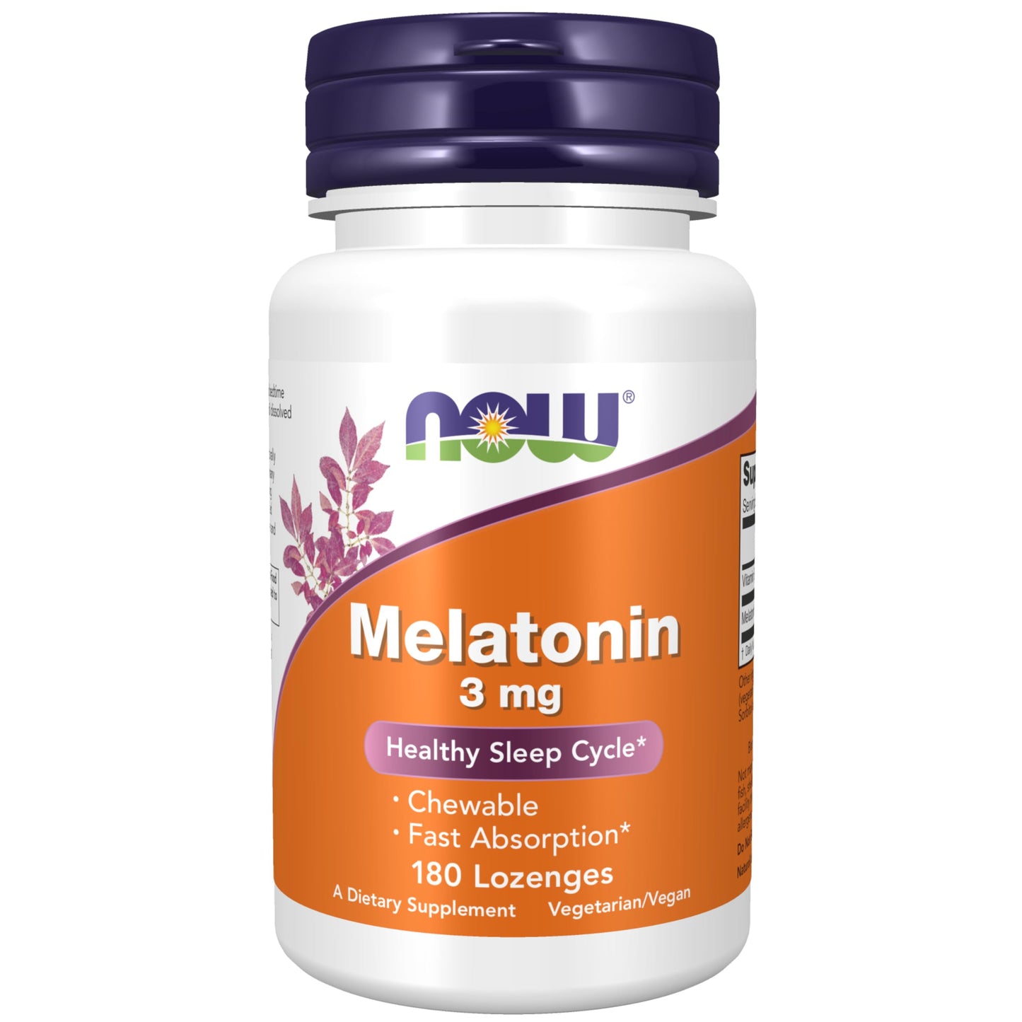 NOW Foods Melatonin 3 mg Chewable 180