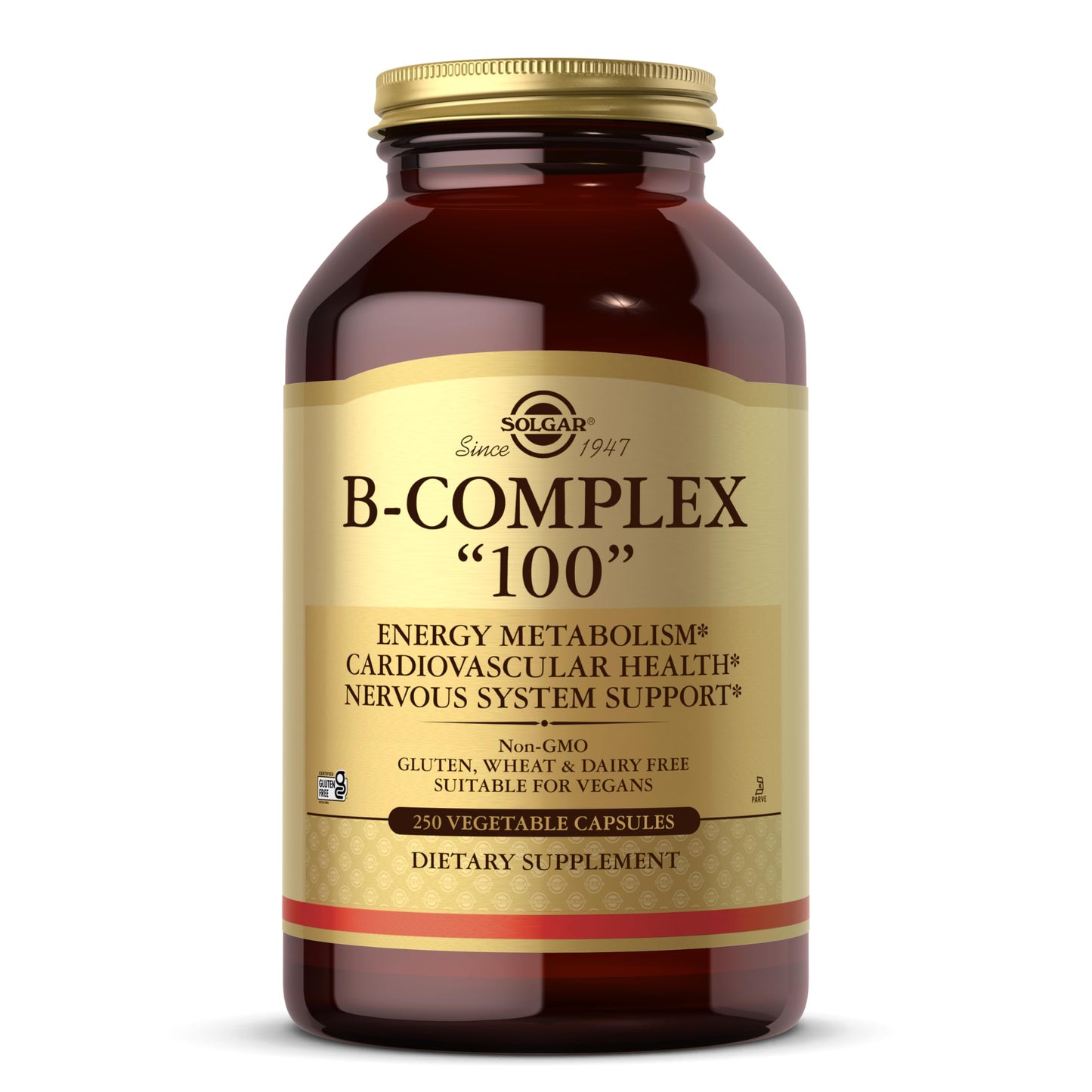 Solgar B-Complex 100 Capsules 250 Count