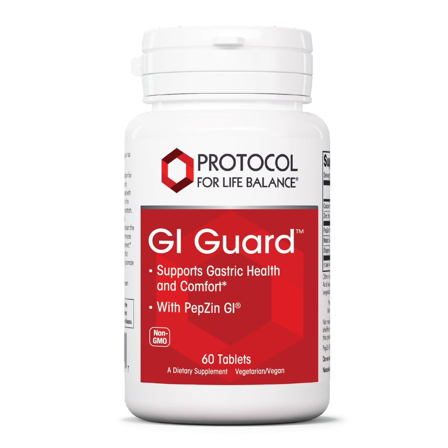 PROTOCOL FOR LIFE BALANCE GI Guard with PepZin GI, 60 Tablets
