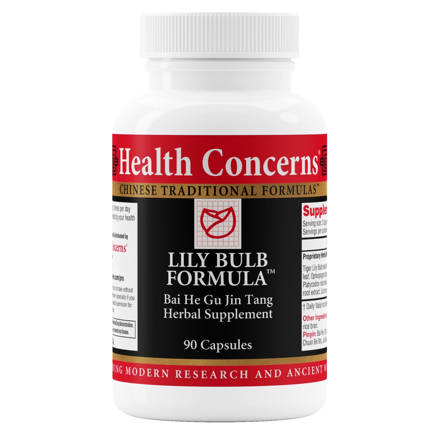 Health Concerns Lily Bulb Formula Capsules 90 Count