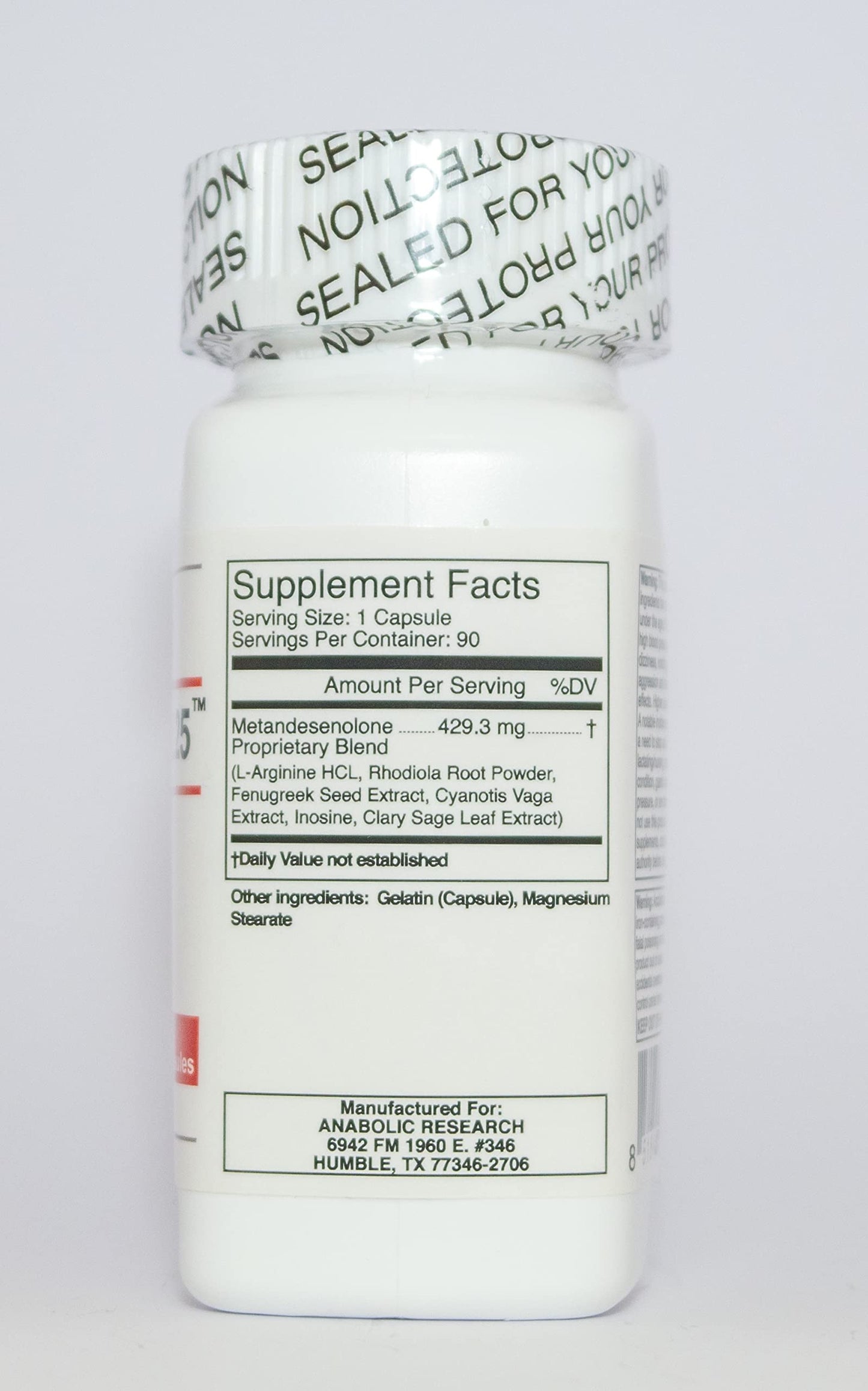 Anabolic Research D-Drodiol 25 Capsules, 90 Count