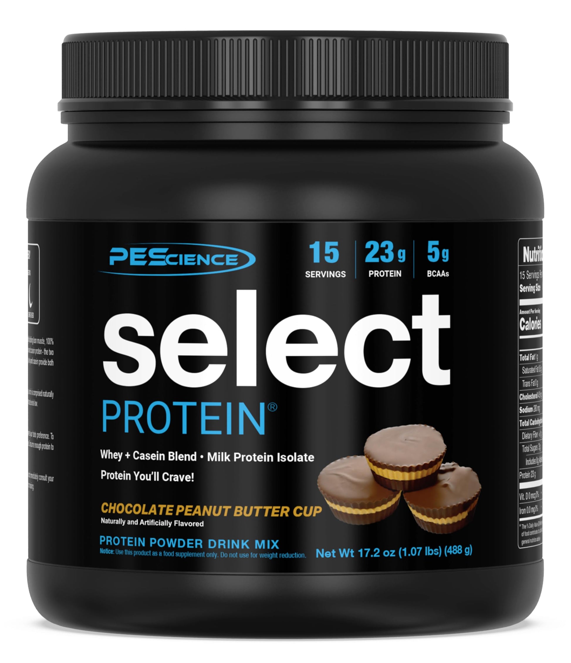 PEScience Select Protein Powder, Chocolate Peanut Butter Cup, 15 Servings