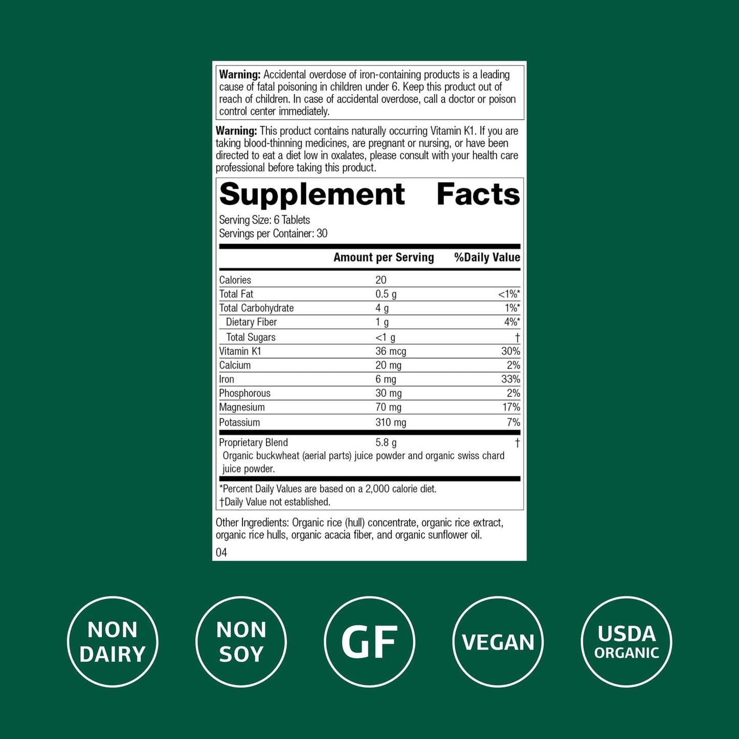 Standard Process Inc. E-Z Mg Central Nervous System Health Supplement 180 Tablets