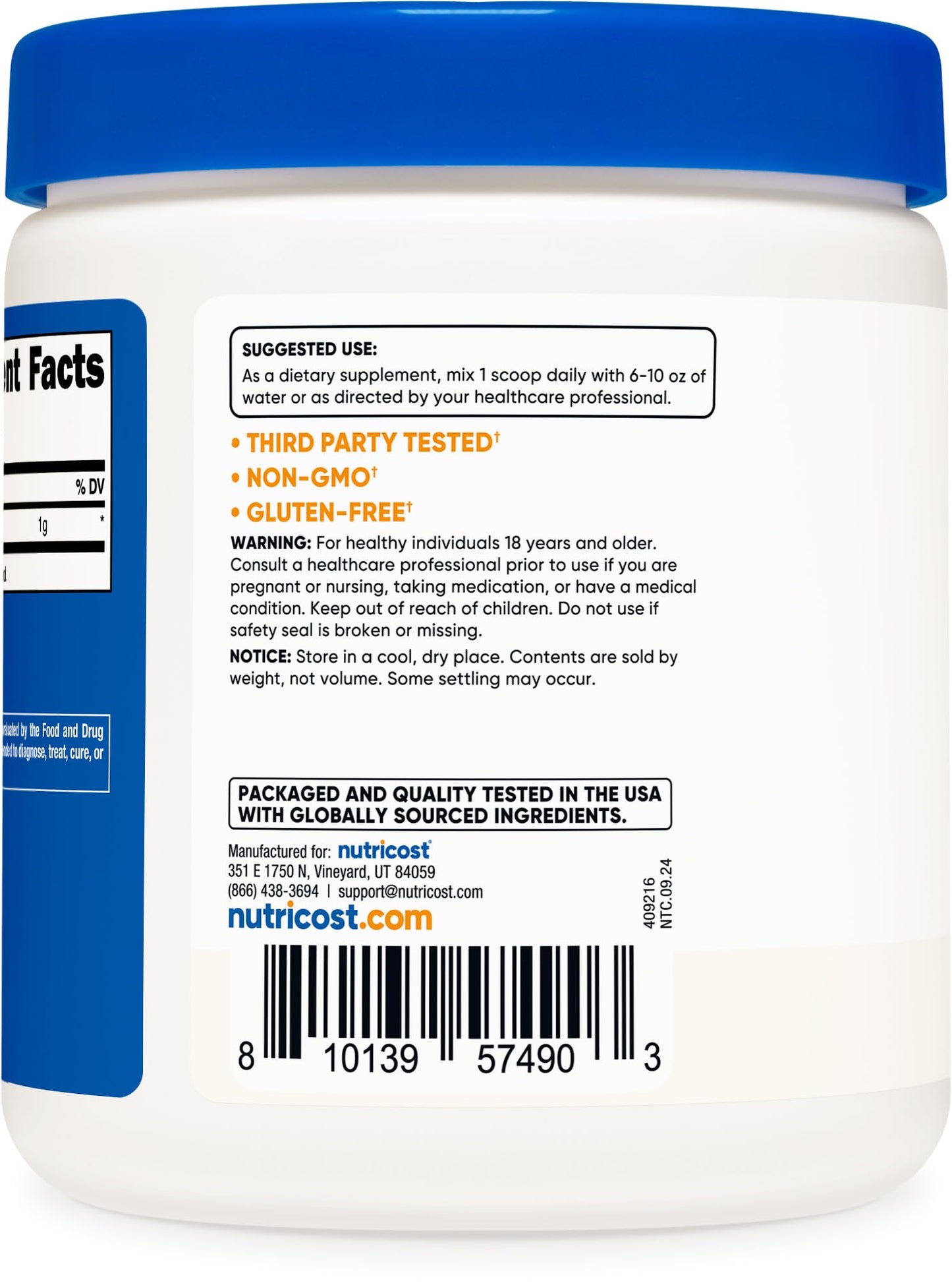 Nutricost Acetyl L-Carnitine Powder 8.81 oz