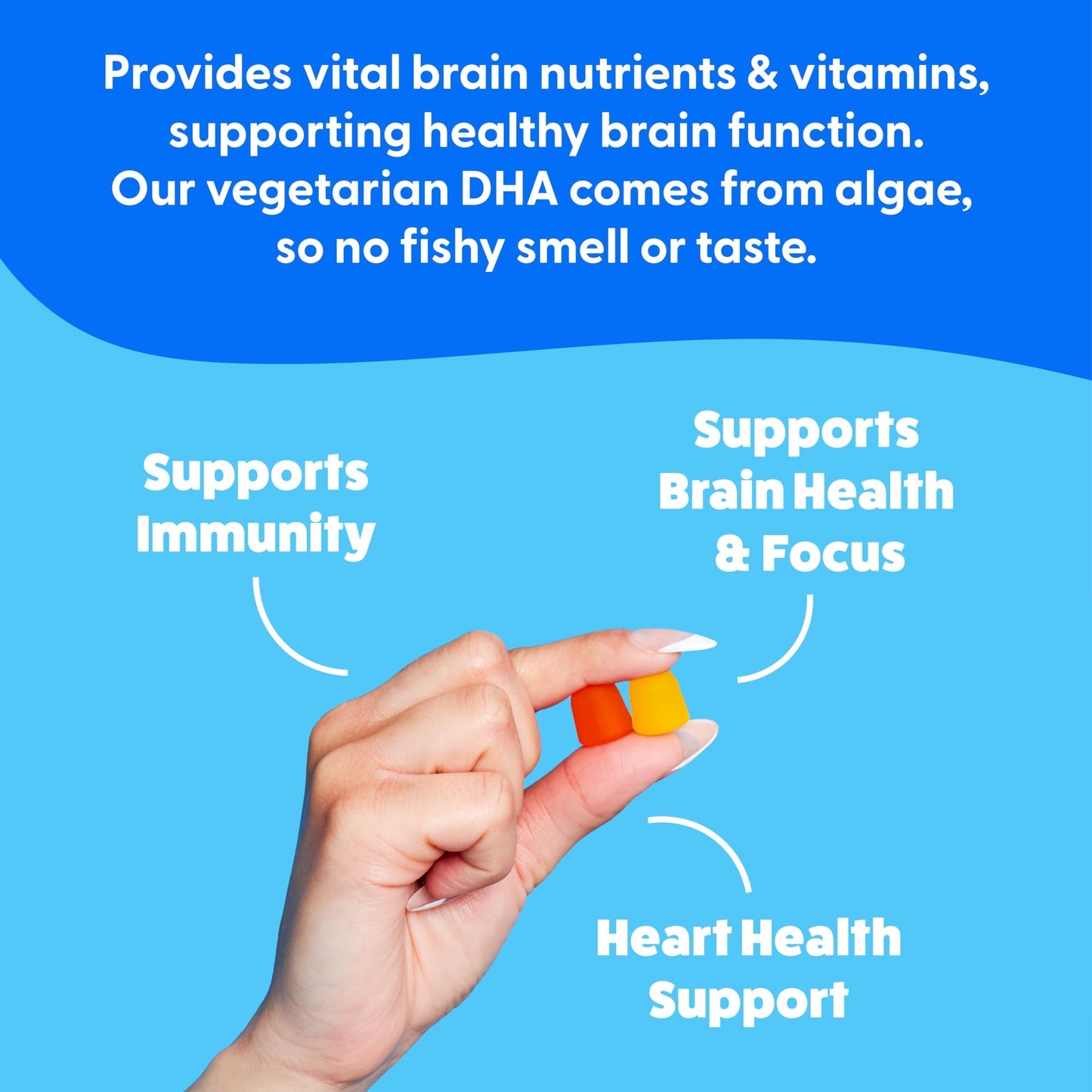 The Feel Great Vitamin Company Plant Based Omega-3-6-9 + DHA Gummies, 60 Gummies