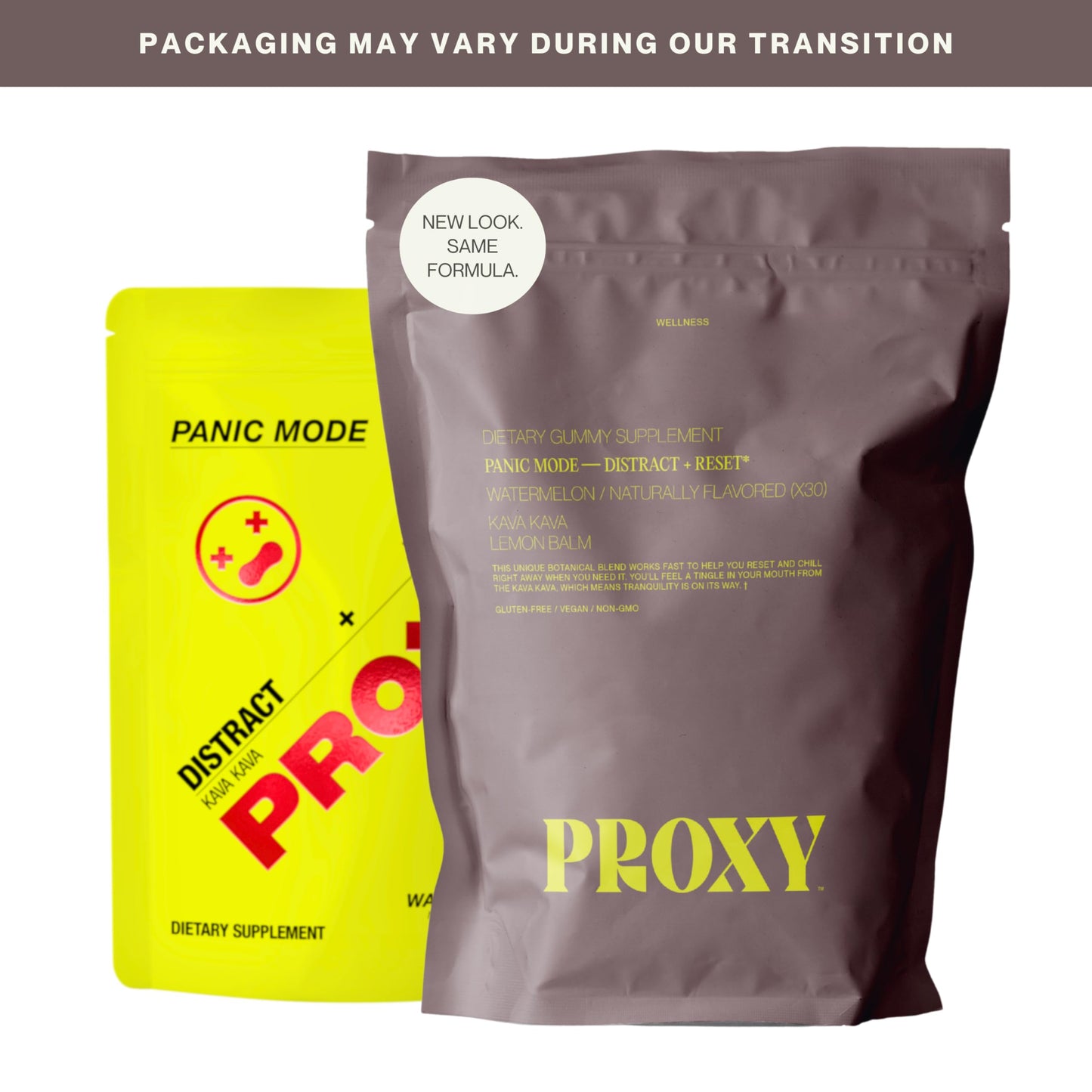 PROXY Panic Mode Fast-Acting Rescue Calm Gummies with Kava Kava, 30 Count