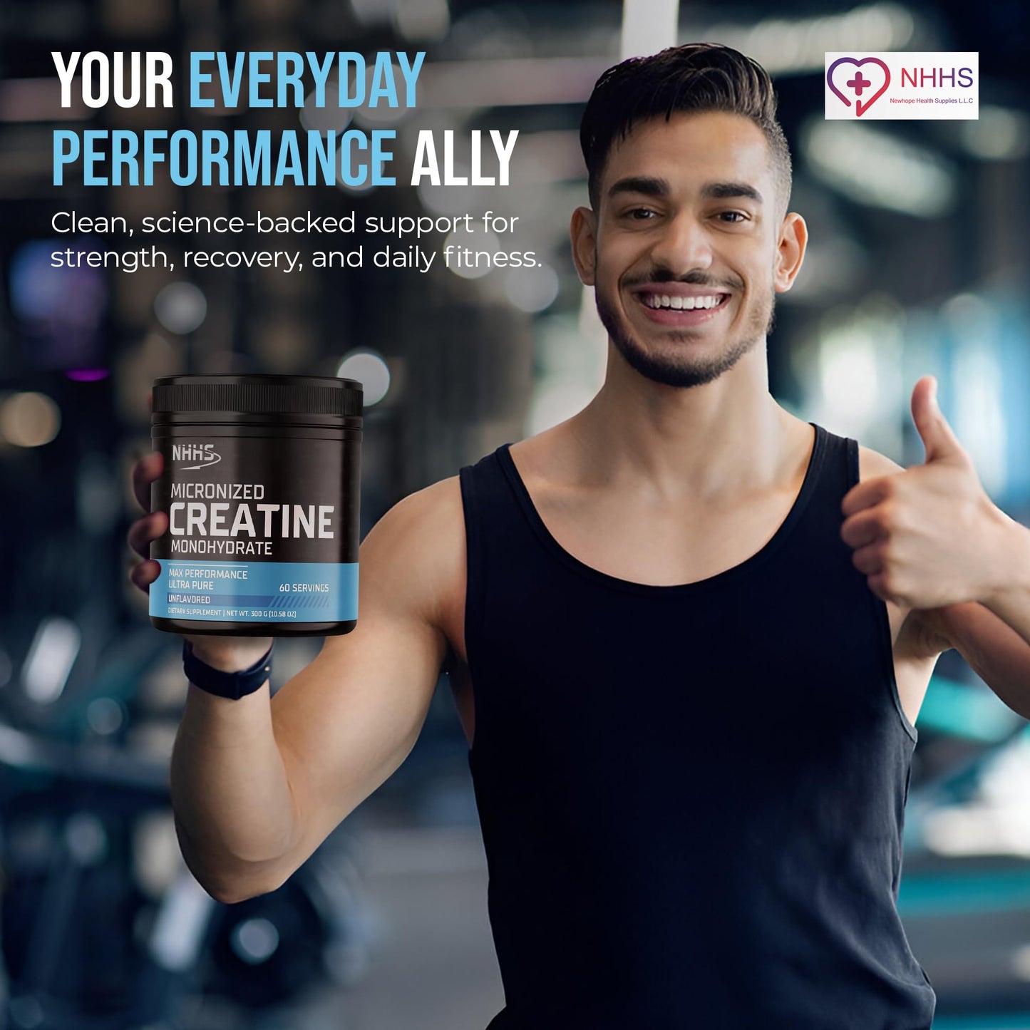NHHS Micronized Creatine Monohydrate Powder 10.58 oz