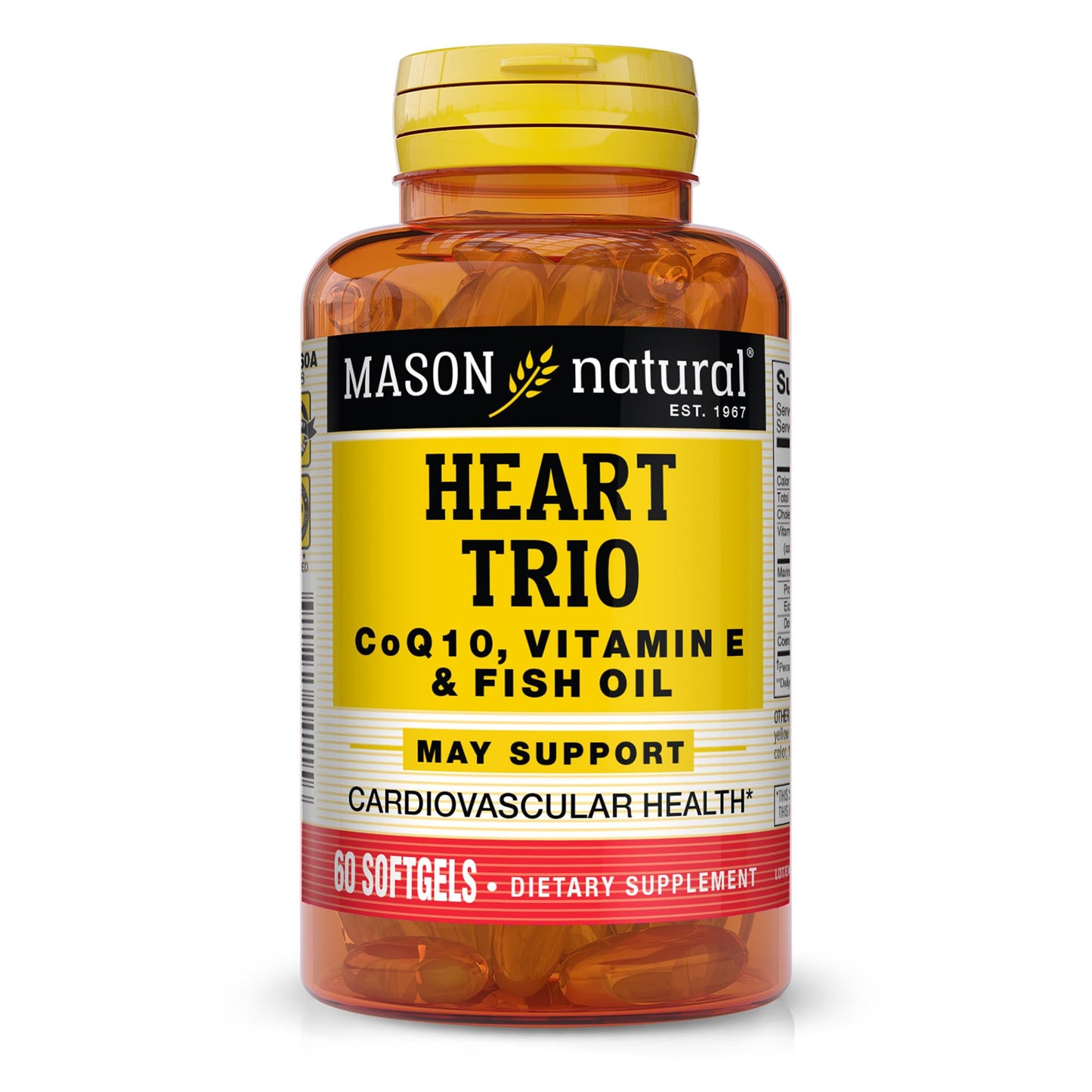 Mason Natural Vitamin Co Q-10 Vitamin E and Fish Oil Softgels 60