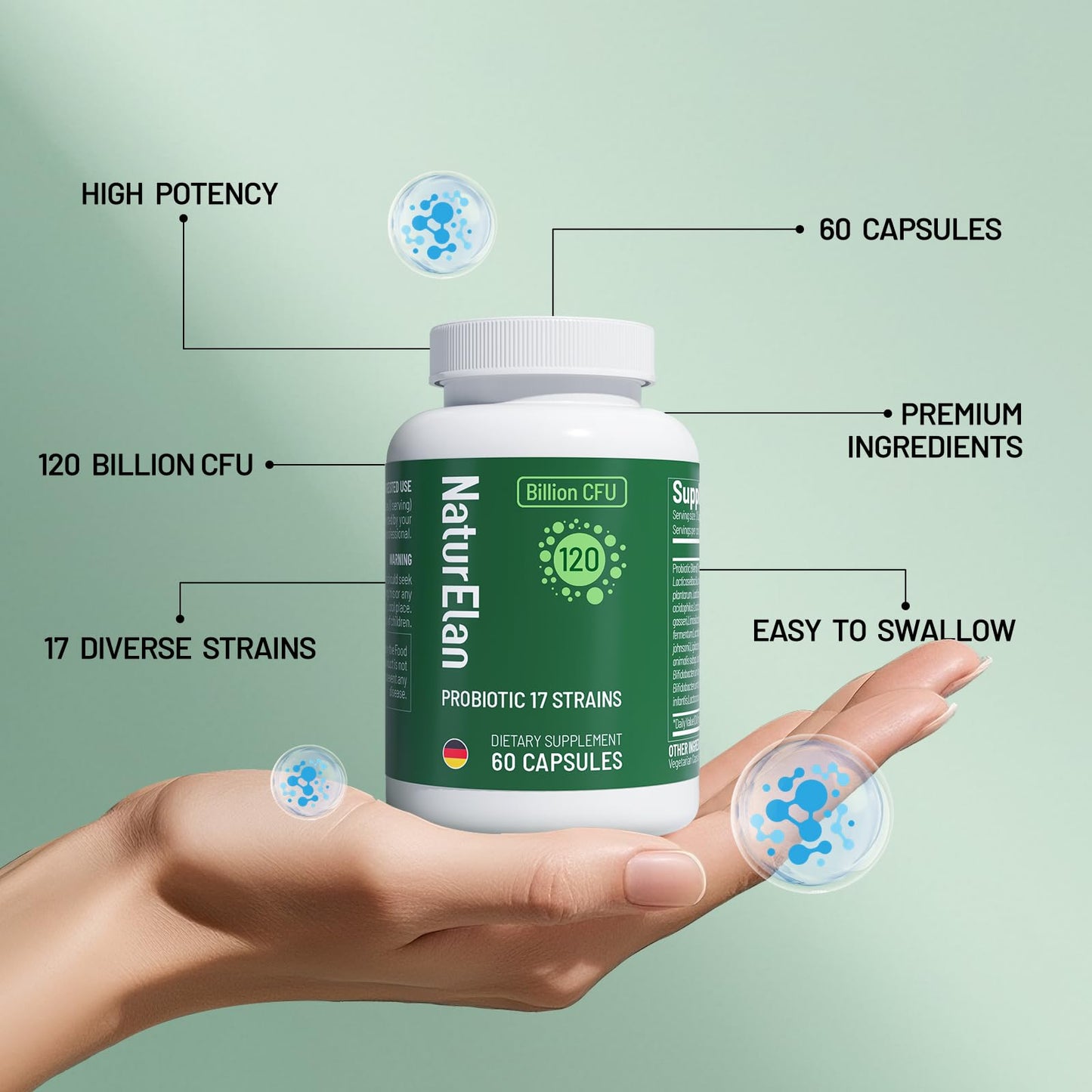 NaturElan Probiotics Capsule 60 Count