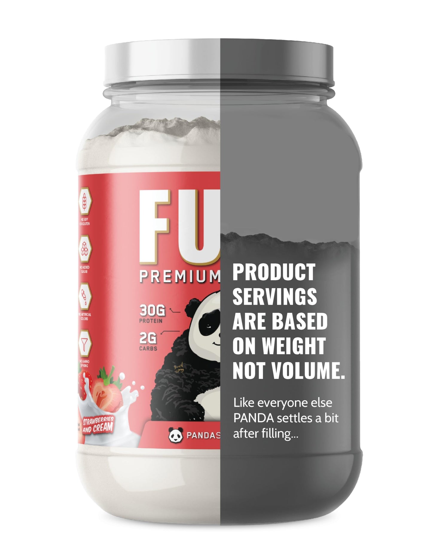Underground Bio Labs Panda Fuel Premium Protein Whey Protein Powder, 40 Servings