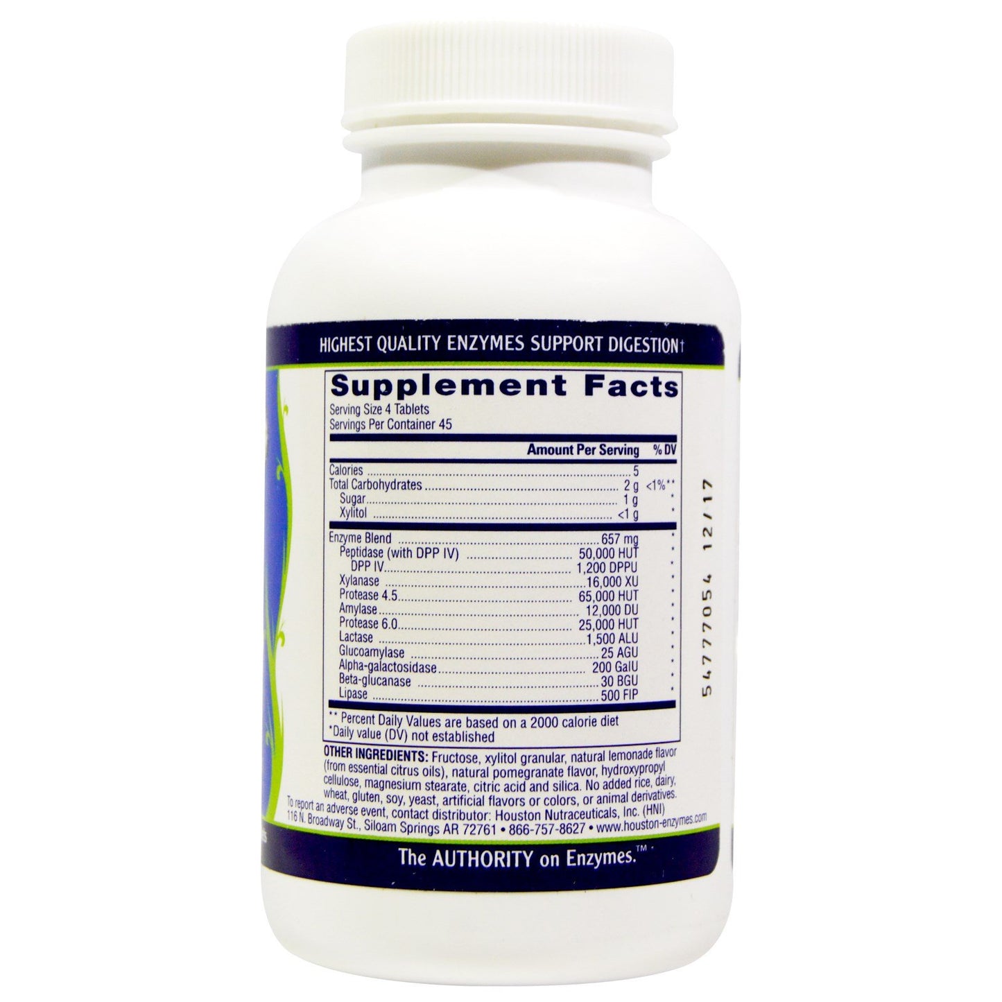 Houston Enzymes TriEnza Chewable Tablets, 180
