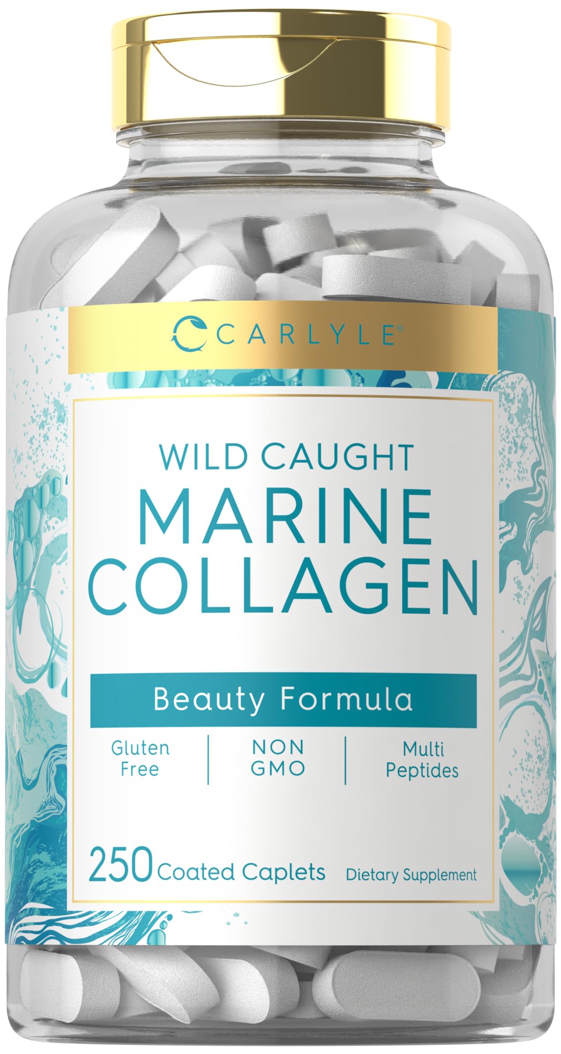 Carlyle Marine Collagen for Hair Skin and Nails Caplets 250 Count