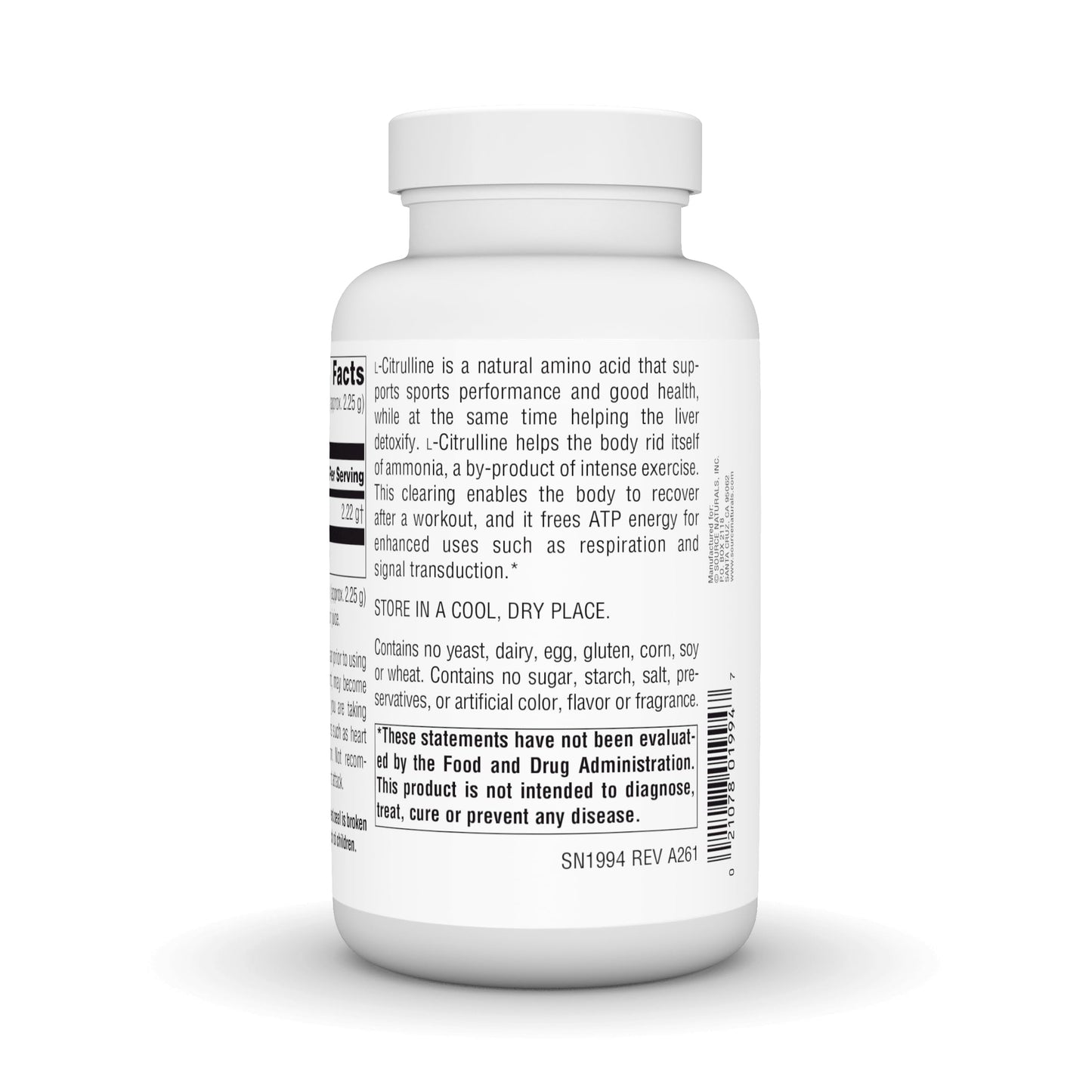 Source Naturals L-Citrulline Powder 3.53 Ounce