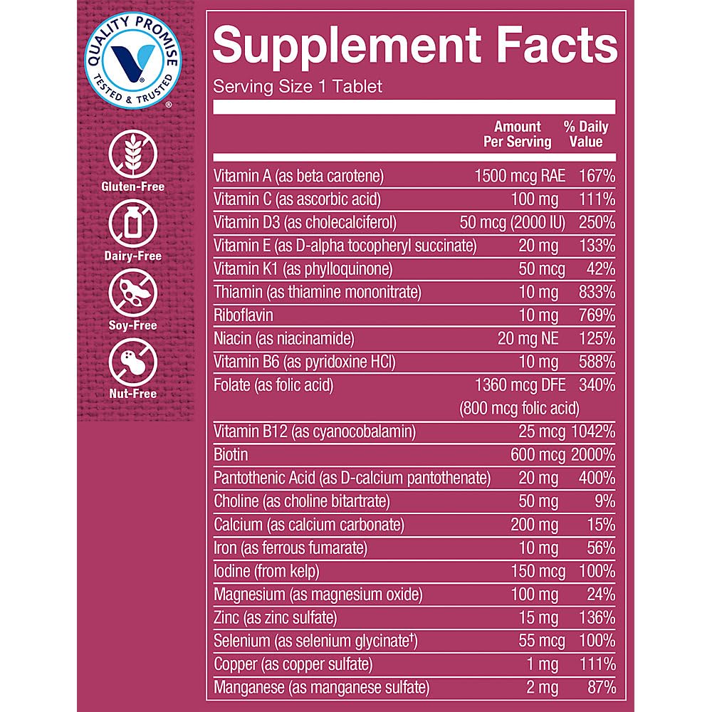 The Vitamin Shoppe One Daily Women's Multivitamin Tablets 180