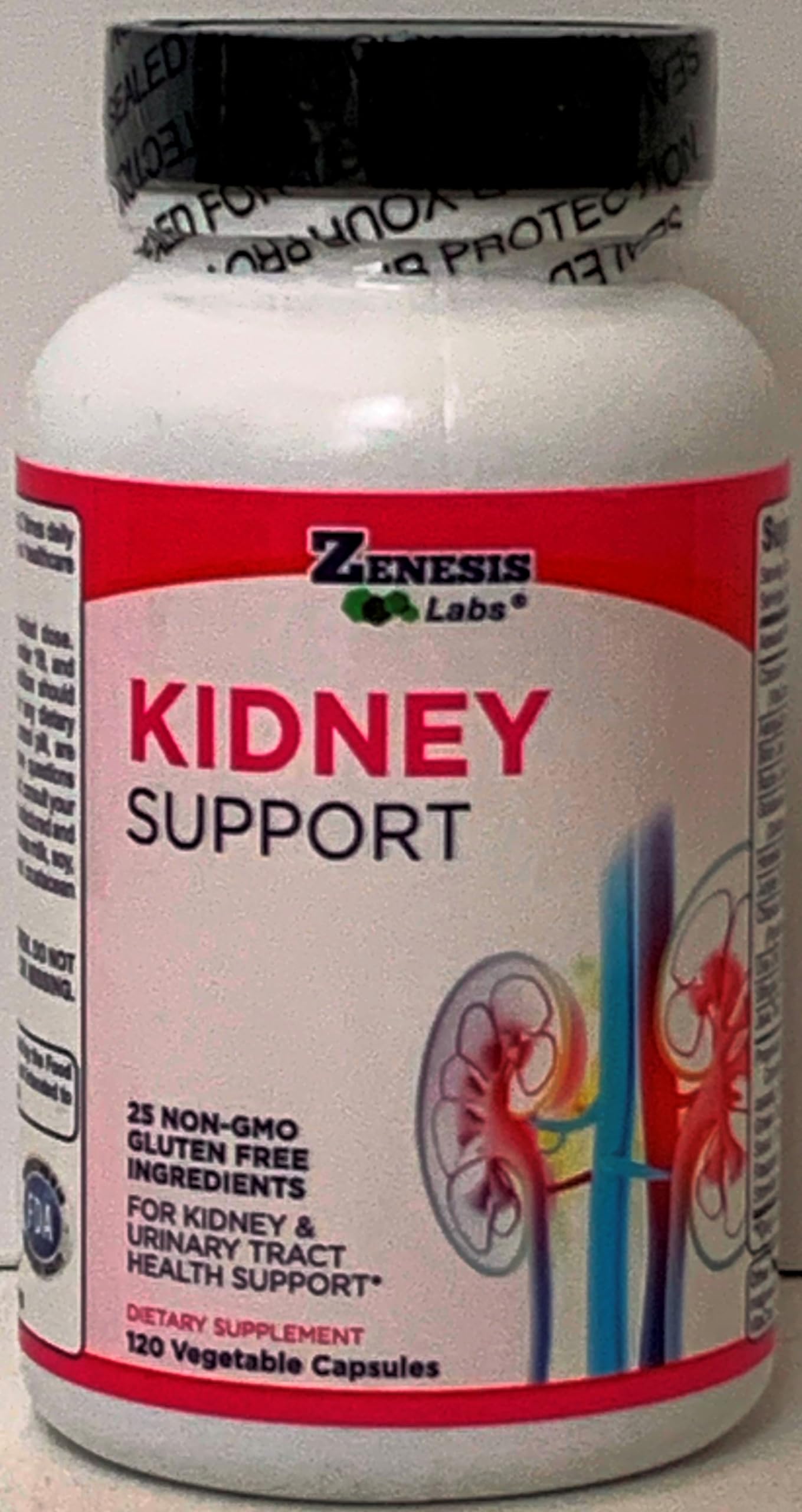 Zenesis Labs Kidney Cleanse Detox Flush & Repair Urinary Tract Support Cranberry Herbal Supplement Blend Capsules, 120 Count