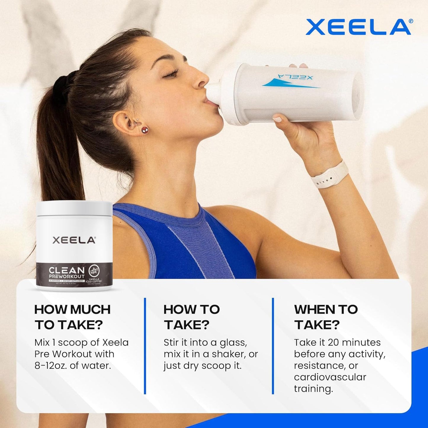 XEELA Pre Workout Powder 8.48 Ounce