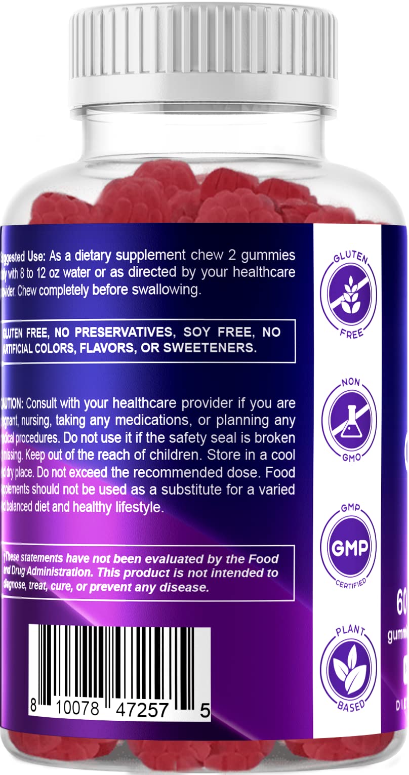 Vitamatic Sugar Free 5-HTP 200mg Gummies with B6, 120 Gummies