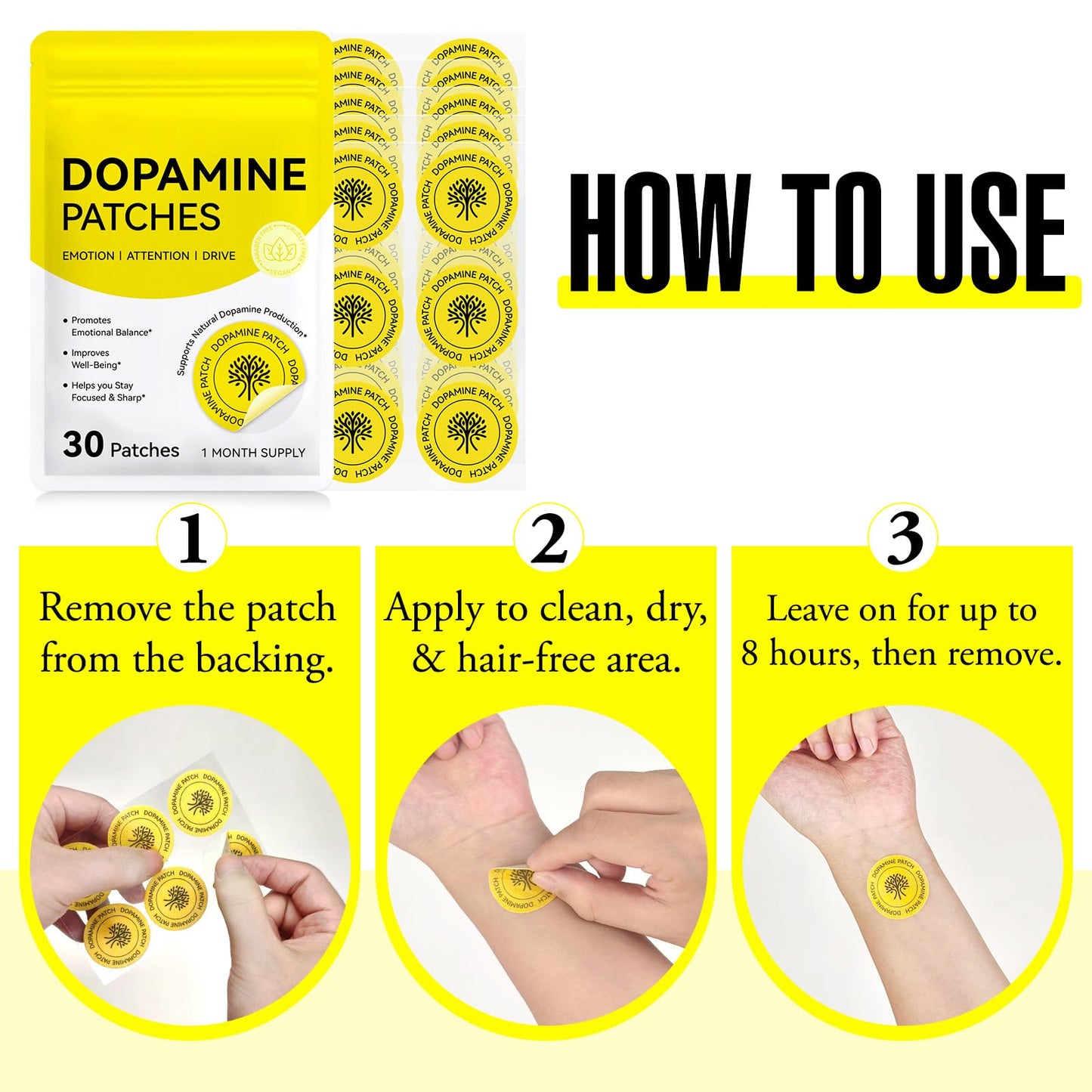 bnHUlMXw Dopamine Patches Tablet 30-count