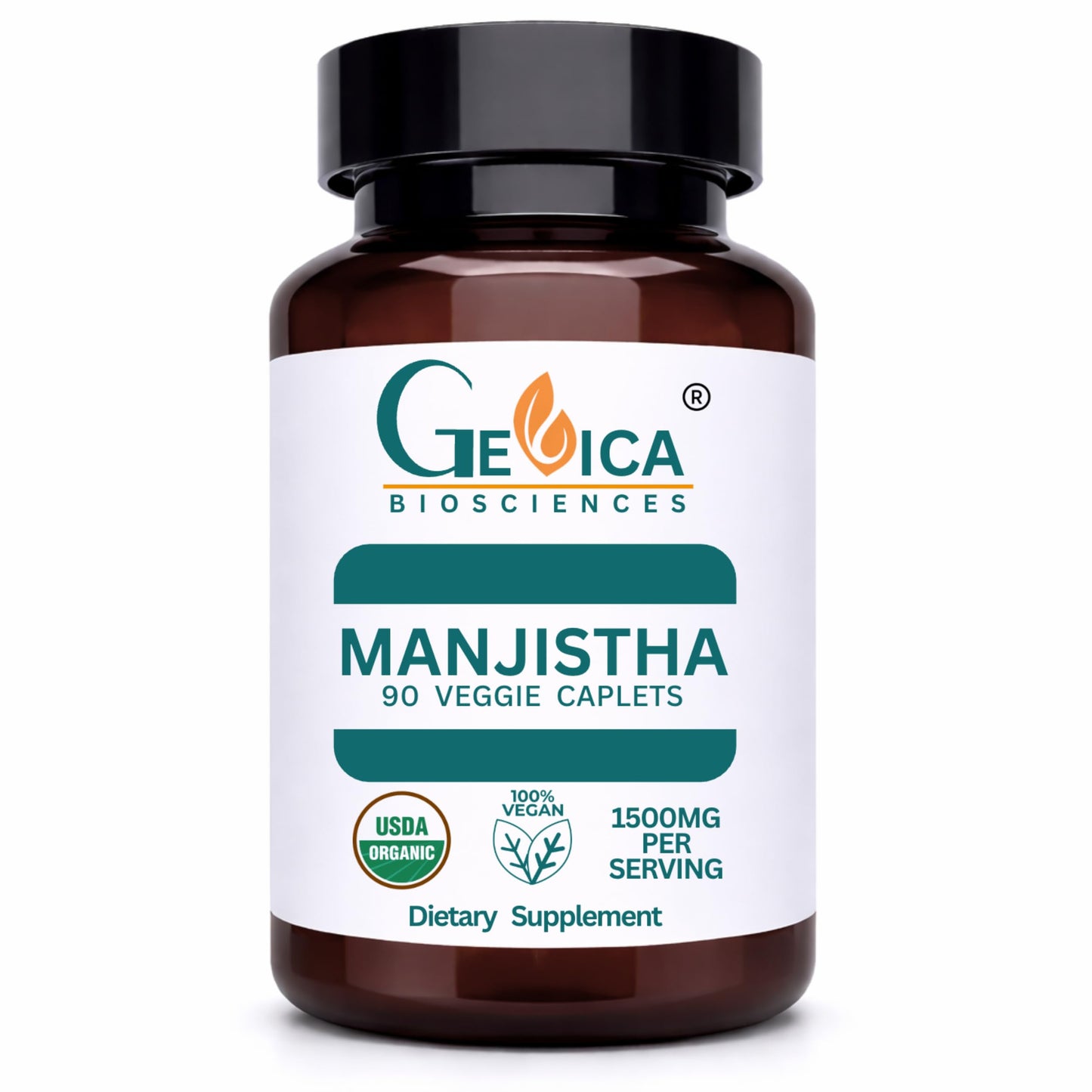 GeVica Biosciences Manjistha (Rubia Cordifolia) Caplets 90