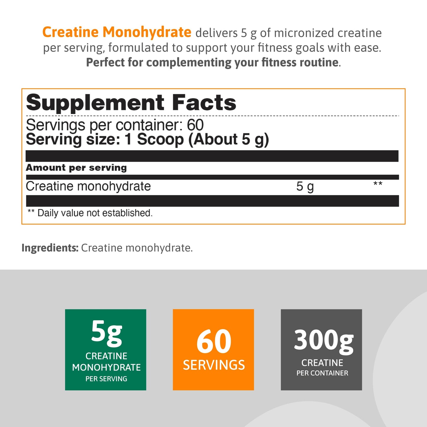 Nutra Nutrition Creatine Monohydrate Powder Unflavored 10.58 oz