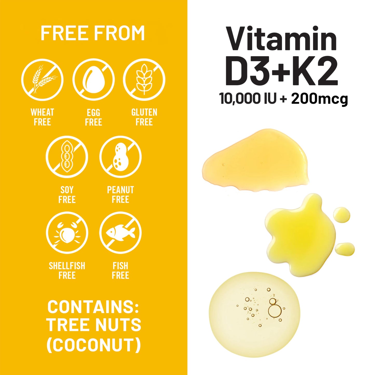 NatureWise Vitamin D3 10000IU + K2 MK-7 200mcg Softgels, 90 Softgels