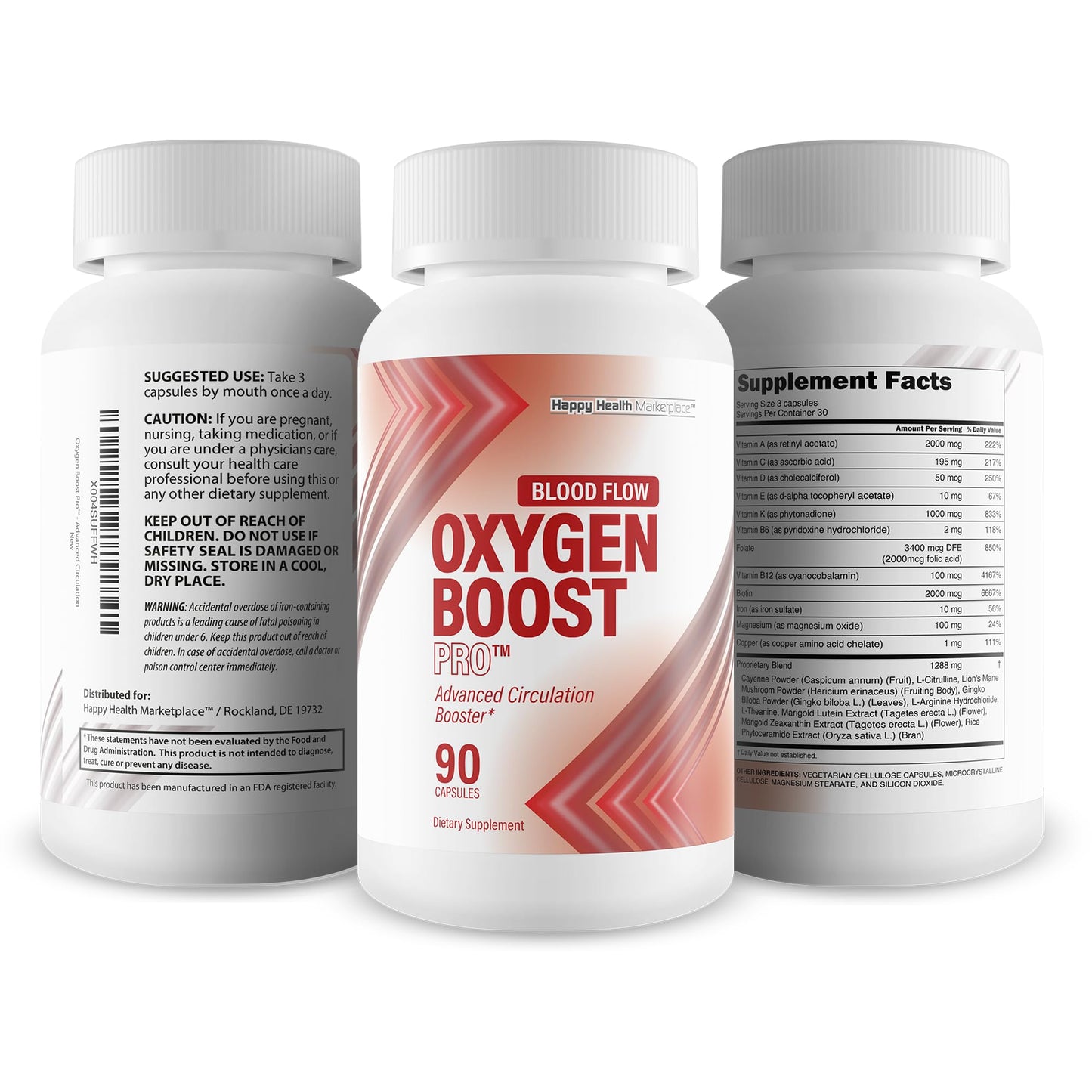 Happy Health Marketplace Oxygen Boost Pro Capsule 90 Count