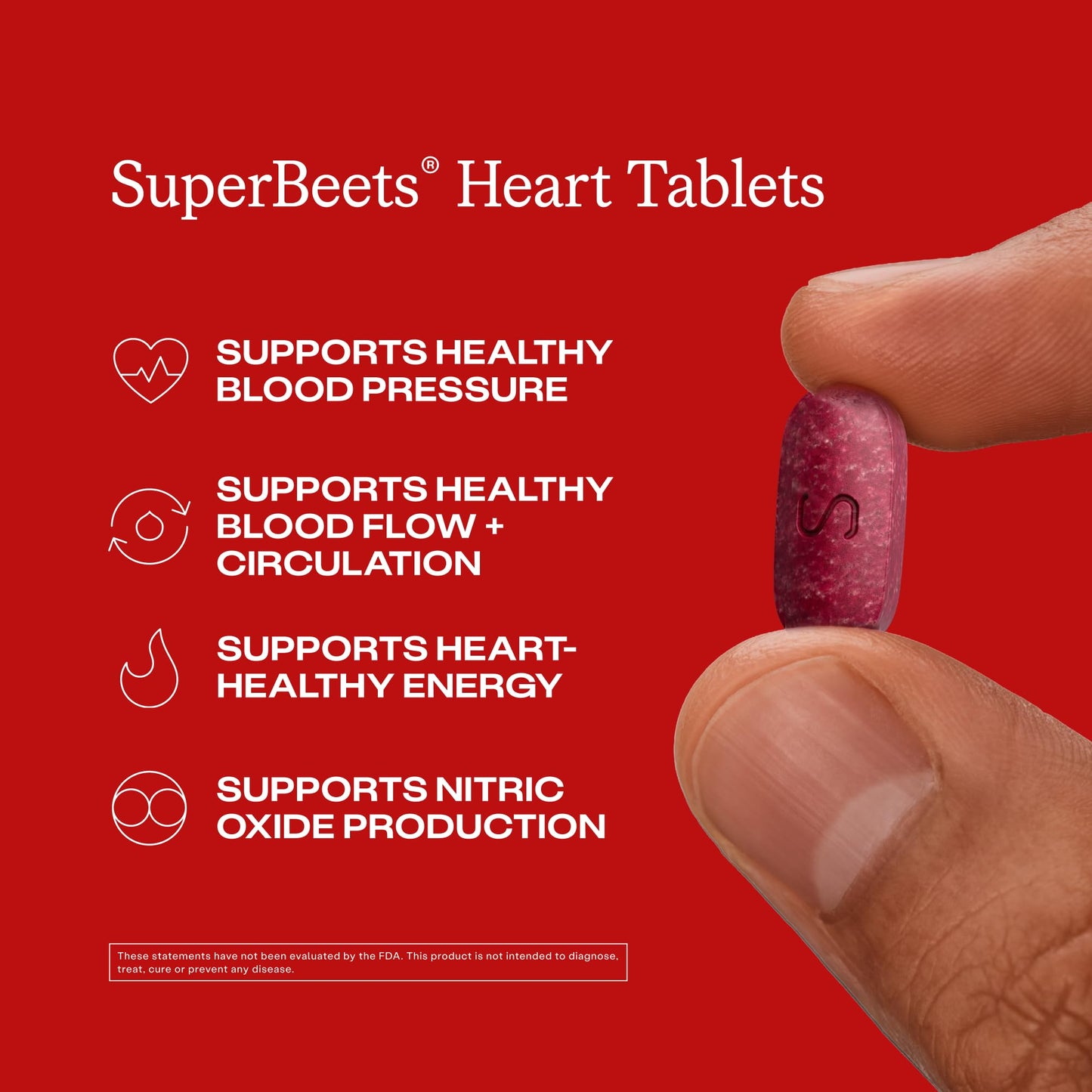 HumanN SuperBeets Heart Tablets, 60 Count